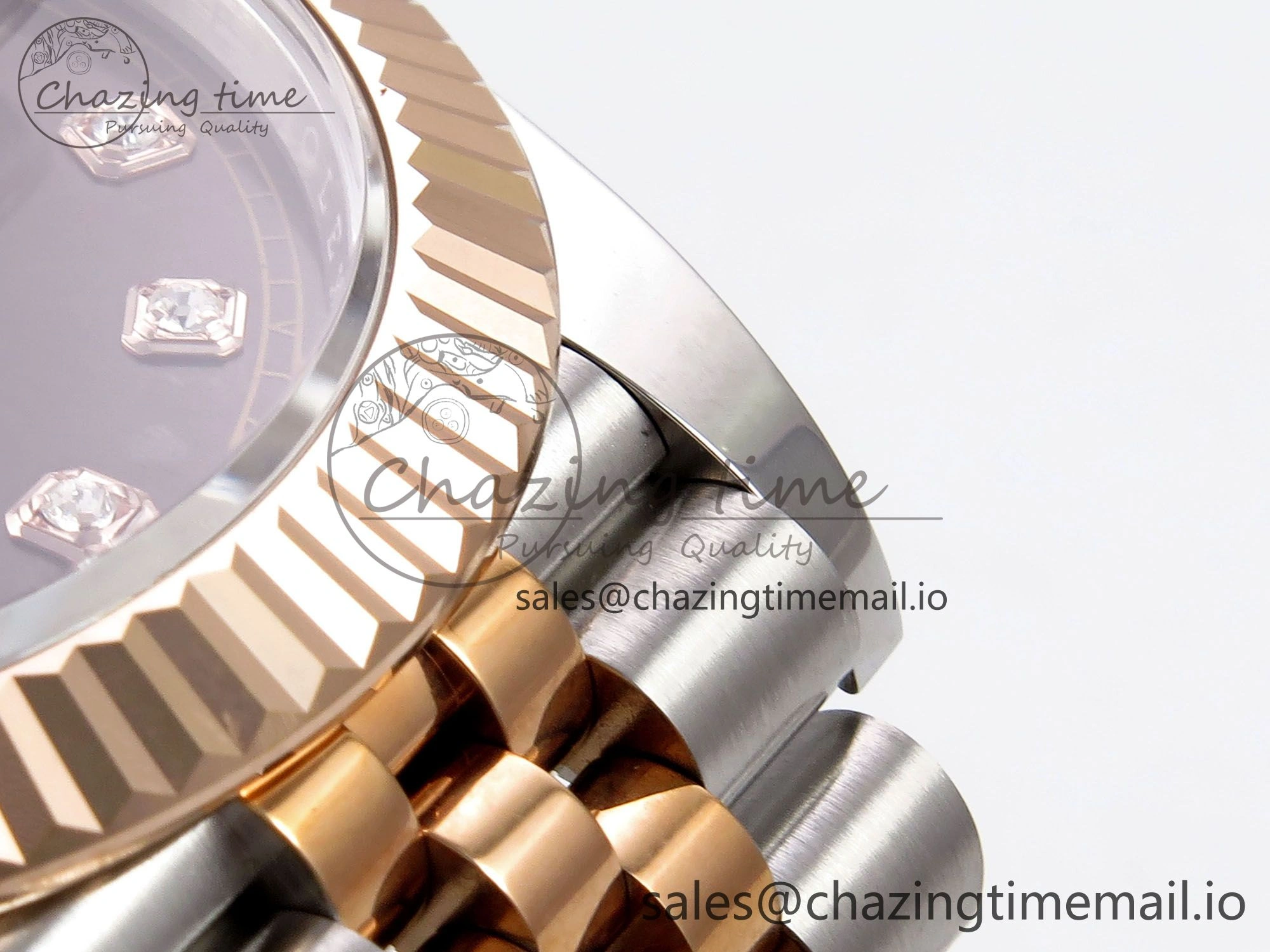 DateJust 41 126331 EWEF Best Edition Brown Diamonds Dial on SS RG Jubilee Bracelet A3235