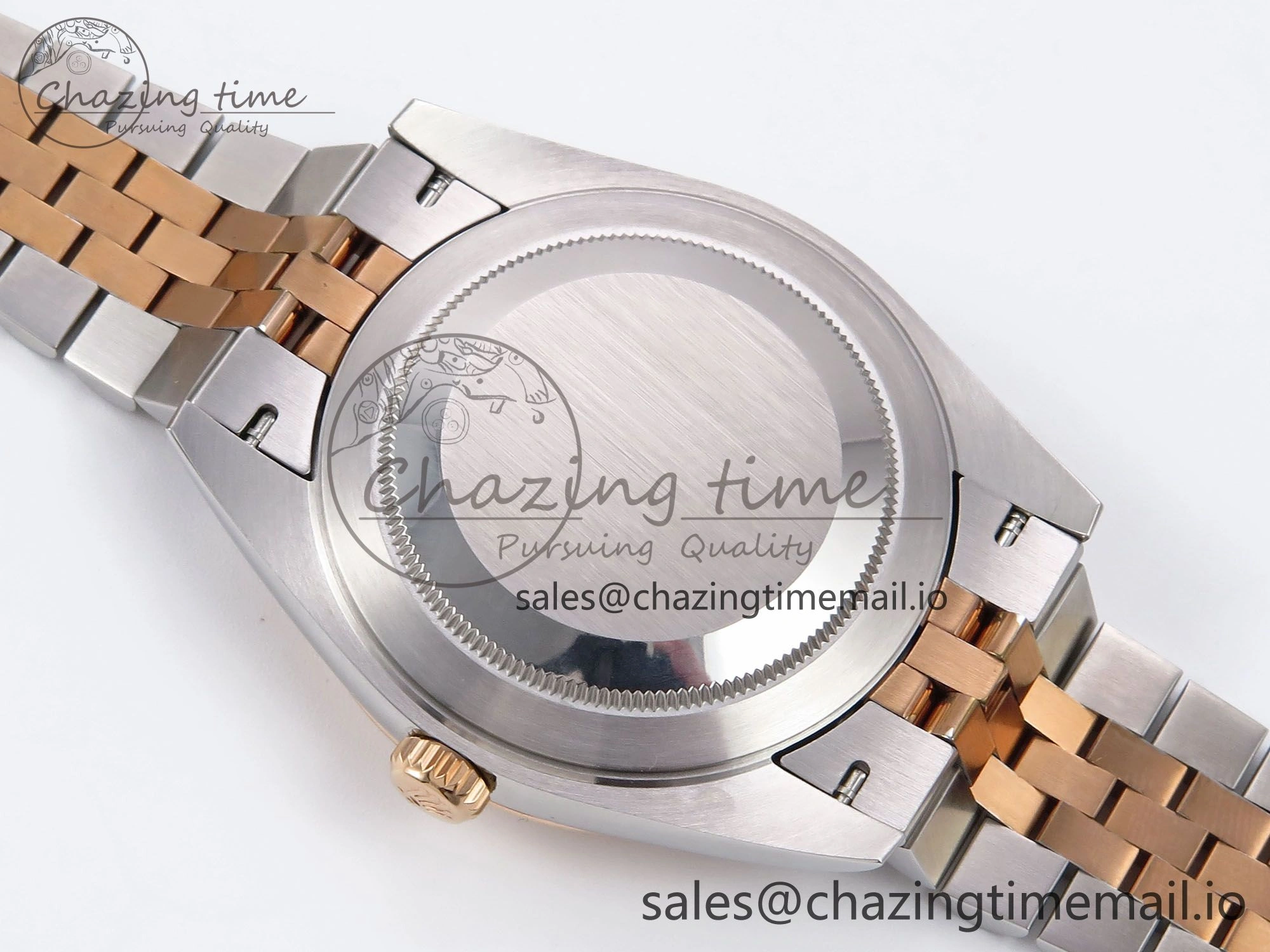 DateJust 41 126331 EWEF Best Edition Gray Textured Dial on SS RG Jubilee Bracelet A3235