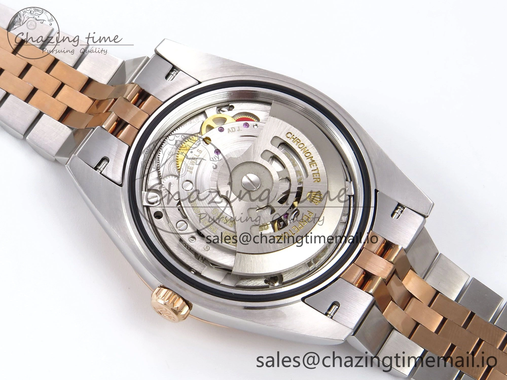 DateJust 41 126331 EWEF Best Edition Gray Textured Dial on SS RG Jubilee Bracelet A3235