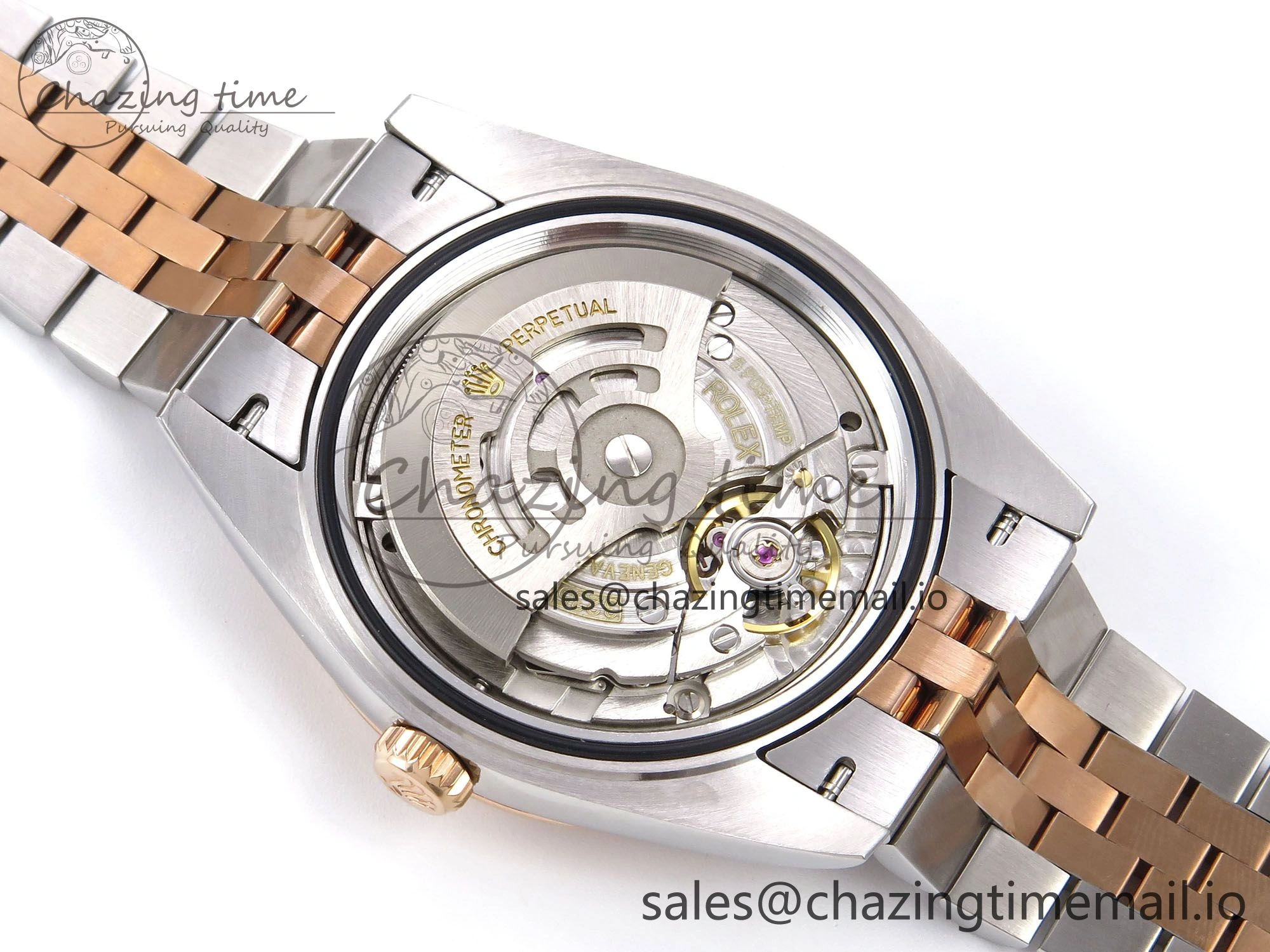 DateJust 41 126331 EWEF Best Edition Gray Textured Dial on SS RG Jubilee Bracelet A3235