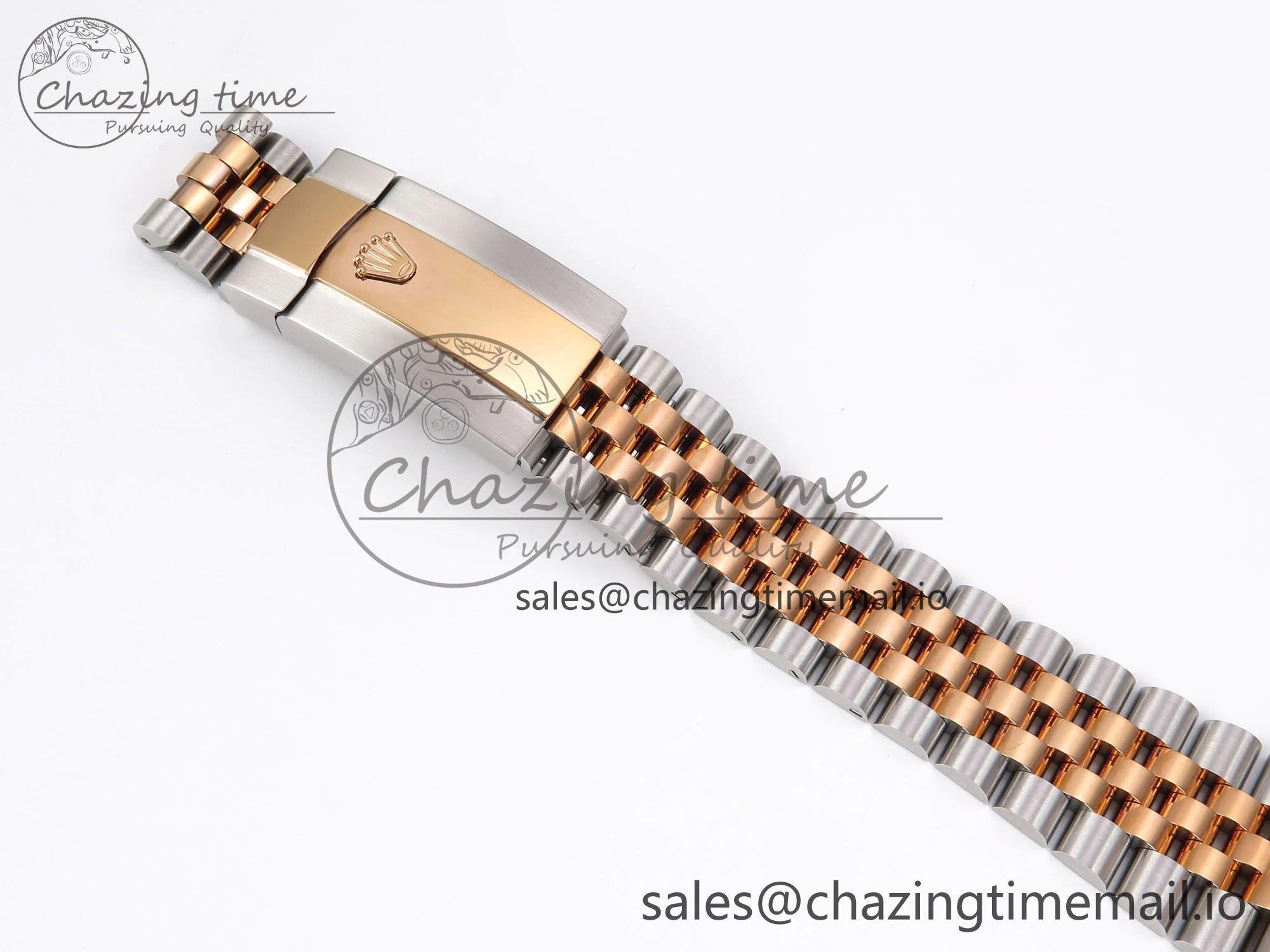 DateJust 41 126331 EWEF Best Edition Gray Textured Dial on SS RG Jubilee Bracelet A3235
