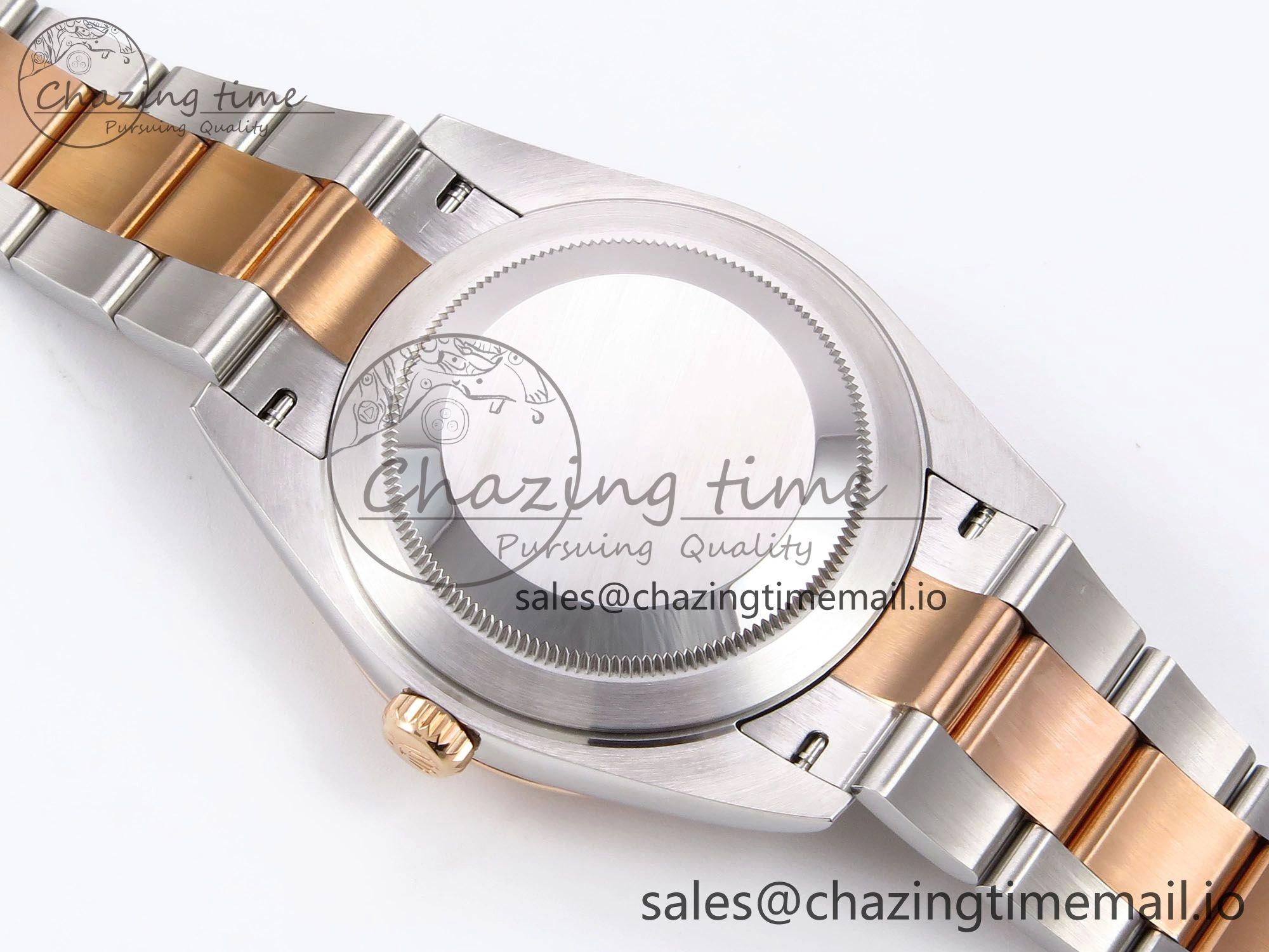 DateJust 41 126331 EWEF Best Edition Gray Textured Dial on SS RG Oyster Bracelet A3235