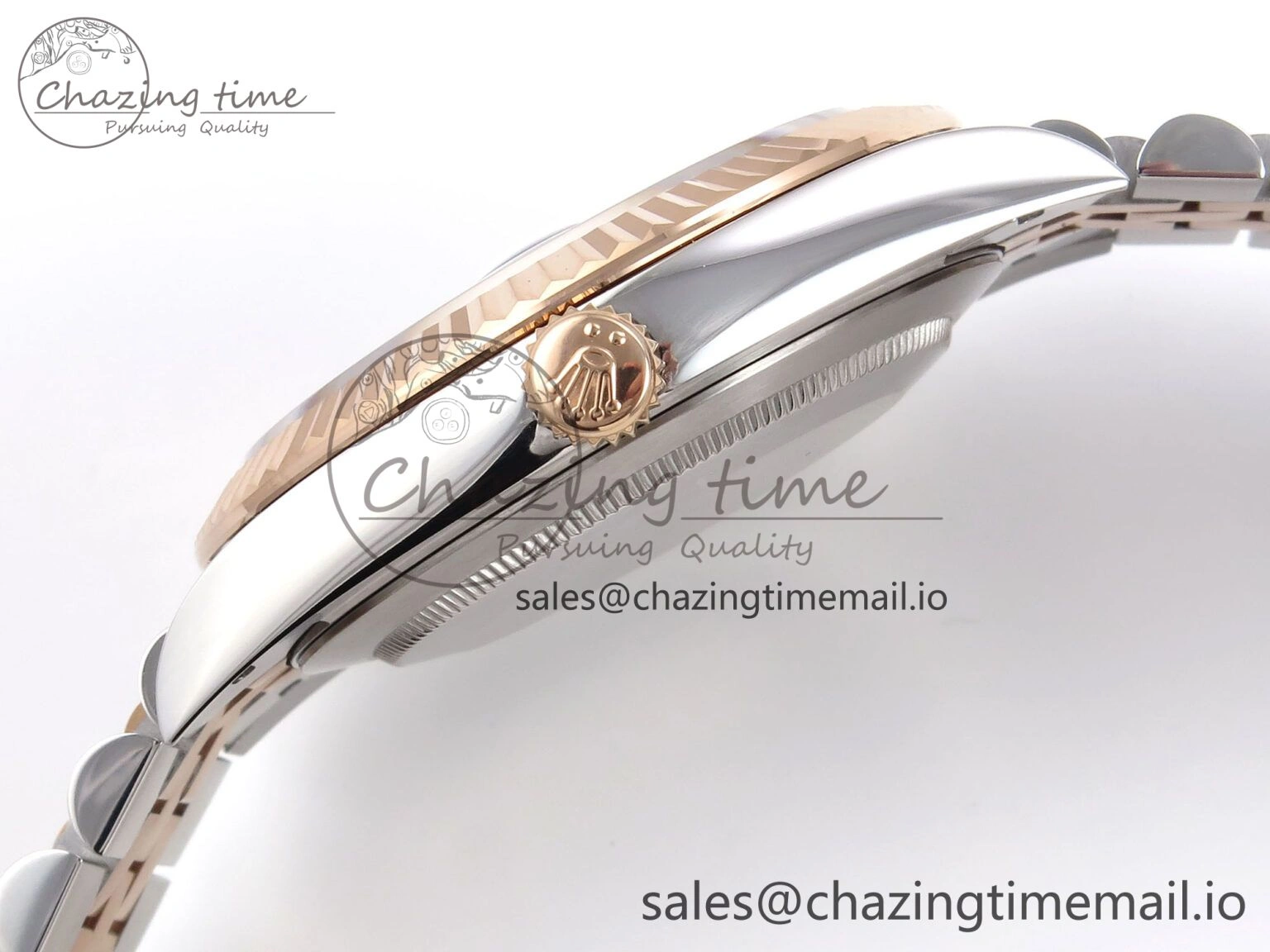 DateJust 41 126331 EWEF Best Edition Silver Textured Dial on SS RG Jubilee Bracelet A3235