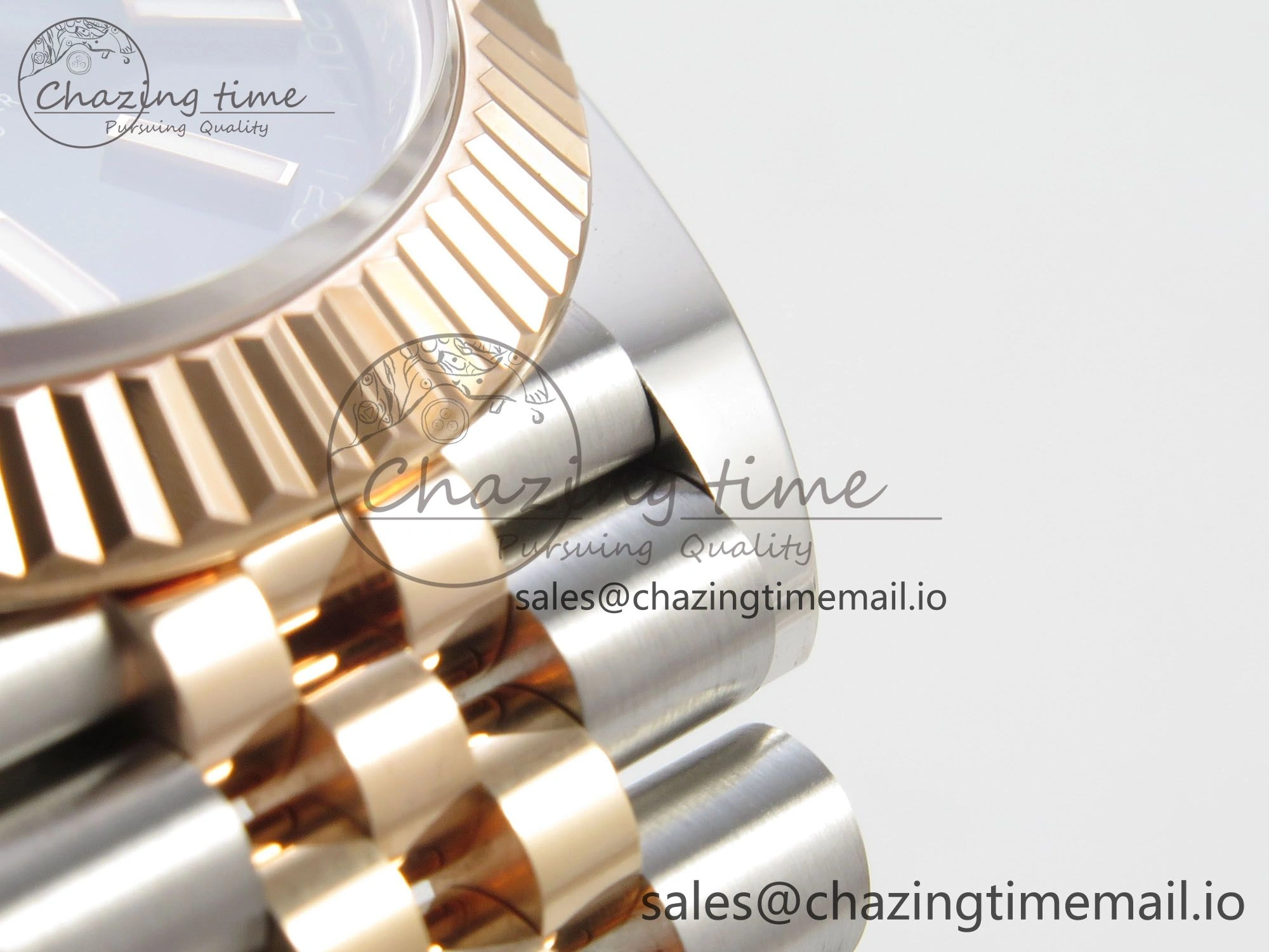DateJust 41 126331 SS RG ARF 1:1 Best Edition Black Stick Dial on Jubilee Bracelet SH3235 (Weighted)