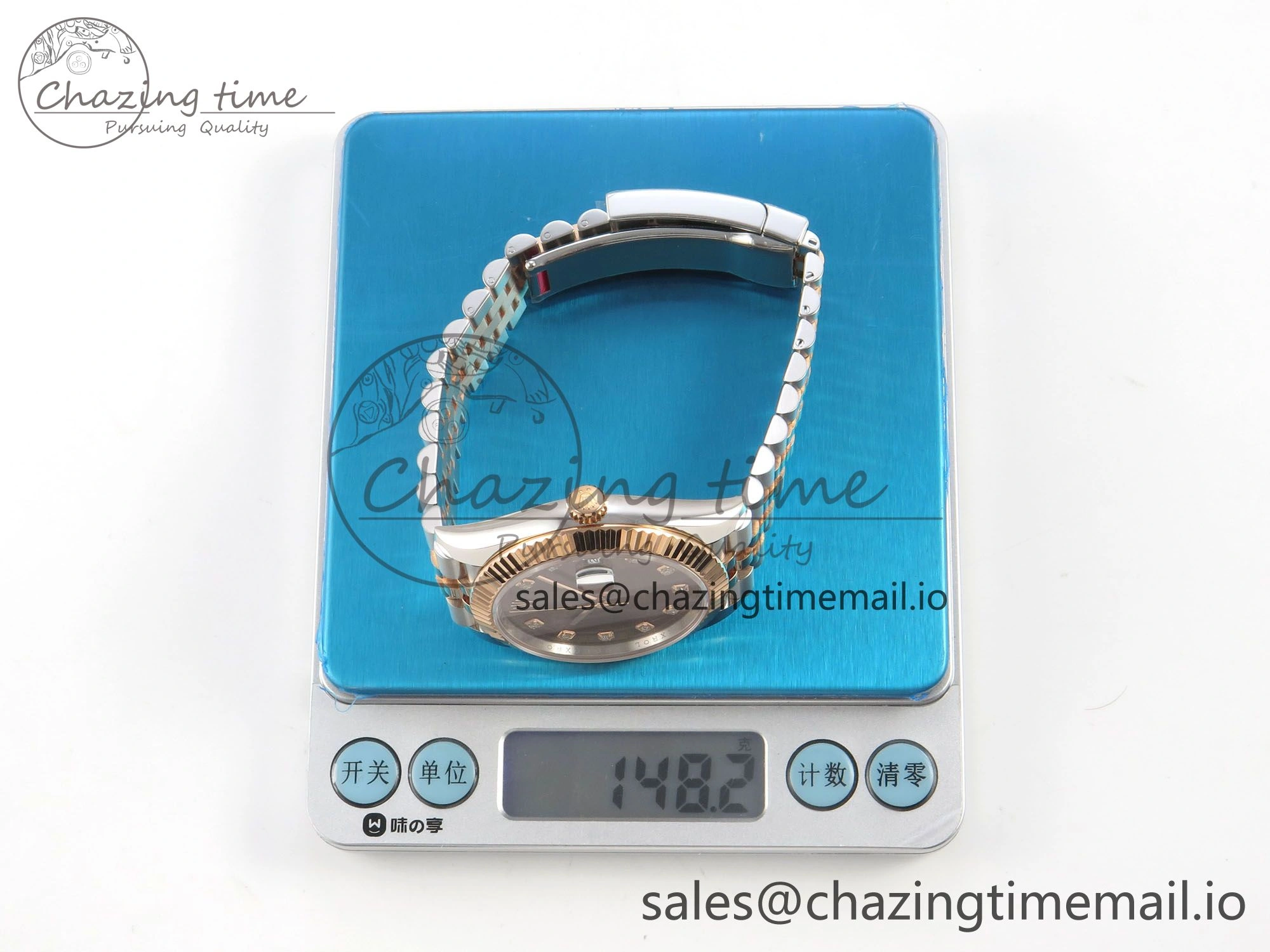 DateJust 41 126331 SS RG ARF 1:1 Best Edition Brown Diaomonds Dial on Jubilee Bracelet SH3235 (Weighted)
