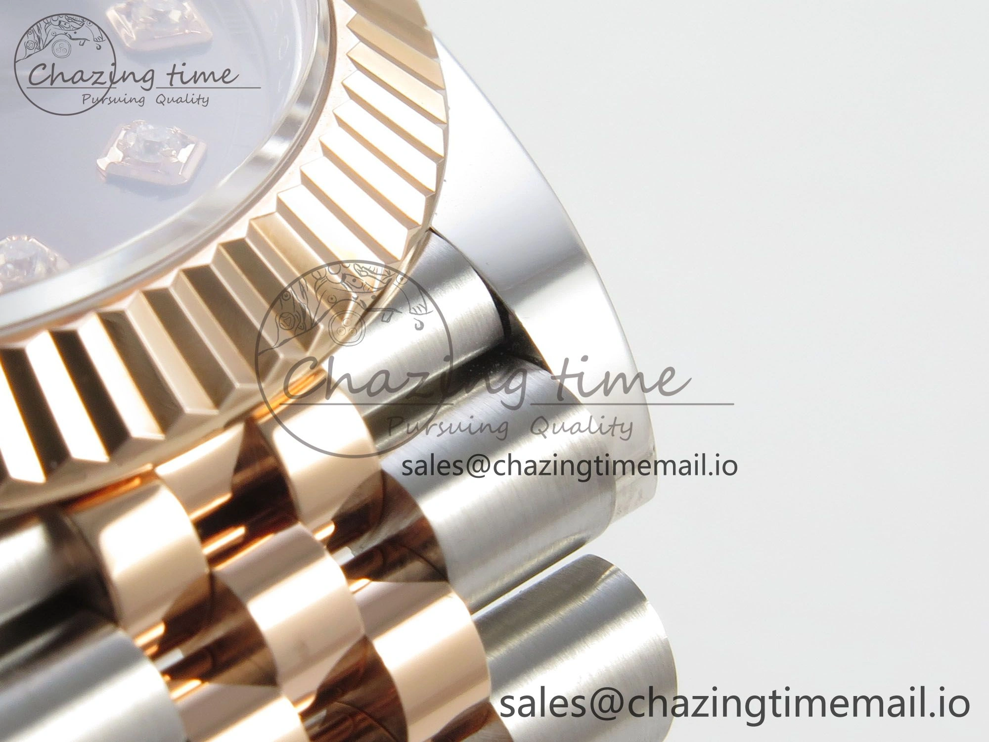 DateJust 41 126331 SS RG ARF 1:1 Best Edition Brown Diaomonds Dial on Jubilee Bracelet SH3235 (Weighted)