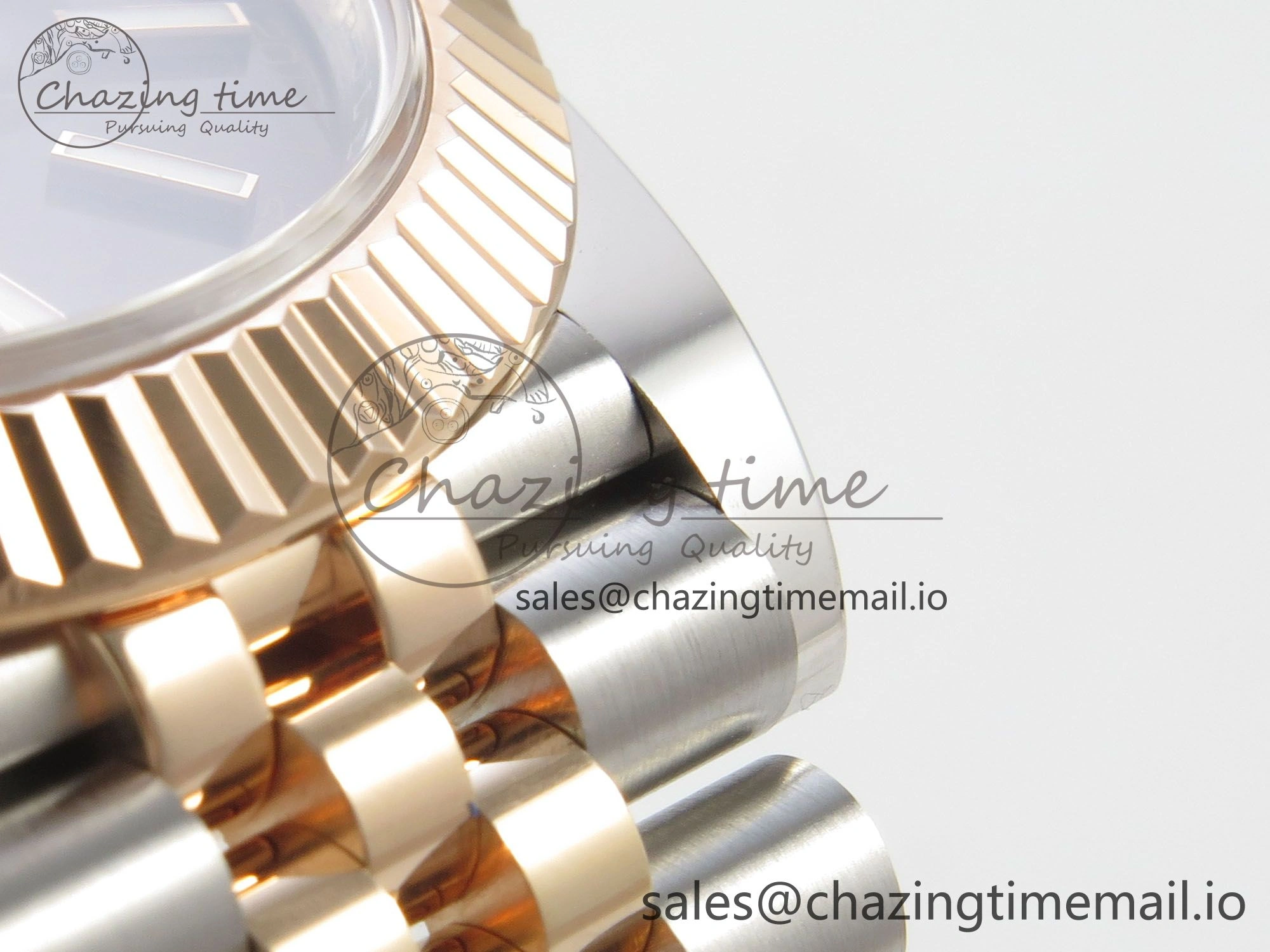 DateJust 41 126331 SS RG ARF 1:1 Best Edition Brown Stick Dial on Jubilee Bracelet SH3235 (Weighted)