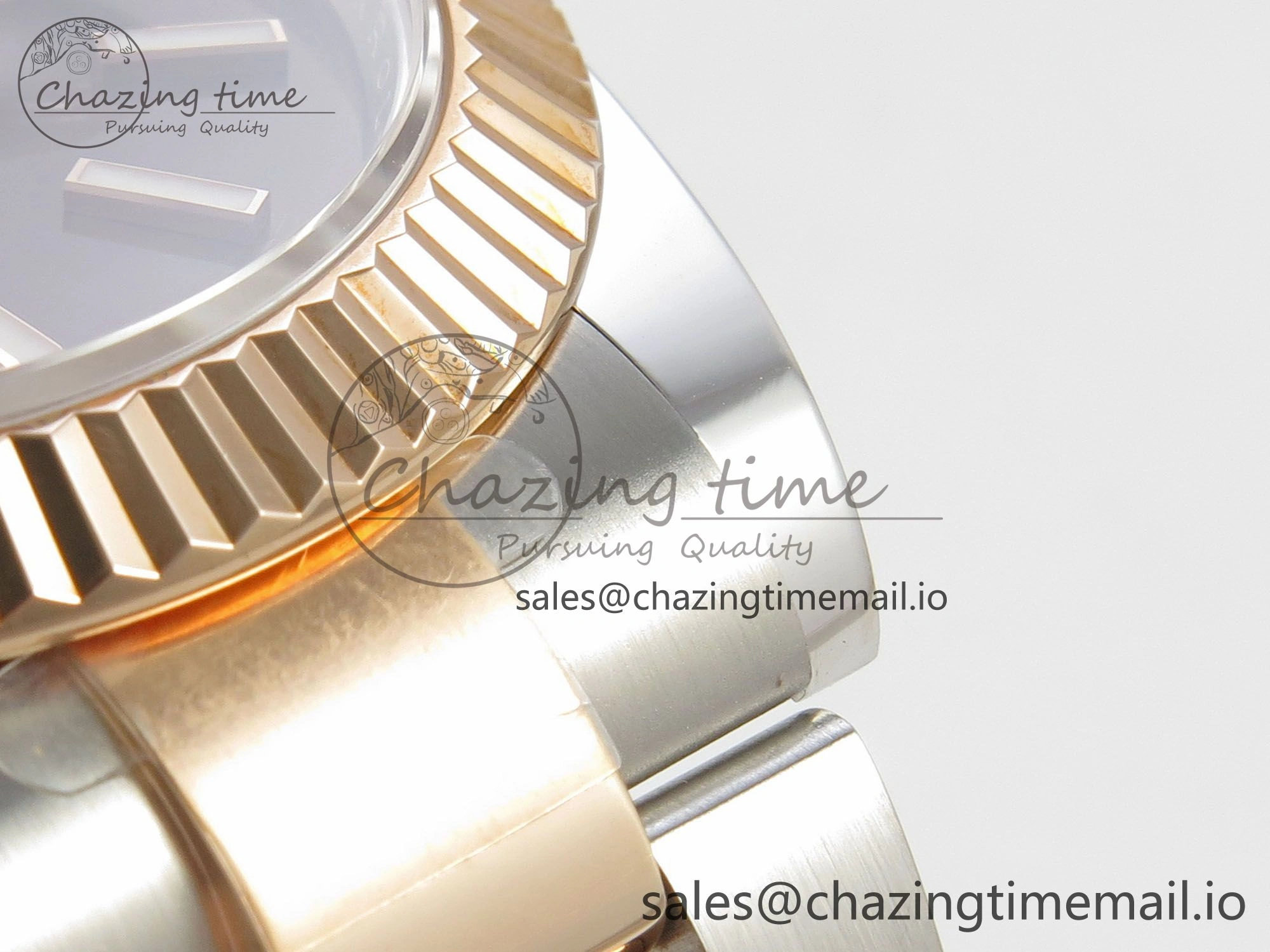 DateJust 41 126331 SS RG ARF 1:1 Best Edition Brown Stick Dial on Oyster Bracelet SH3235 (Weighted)