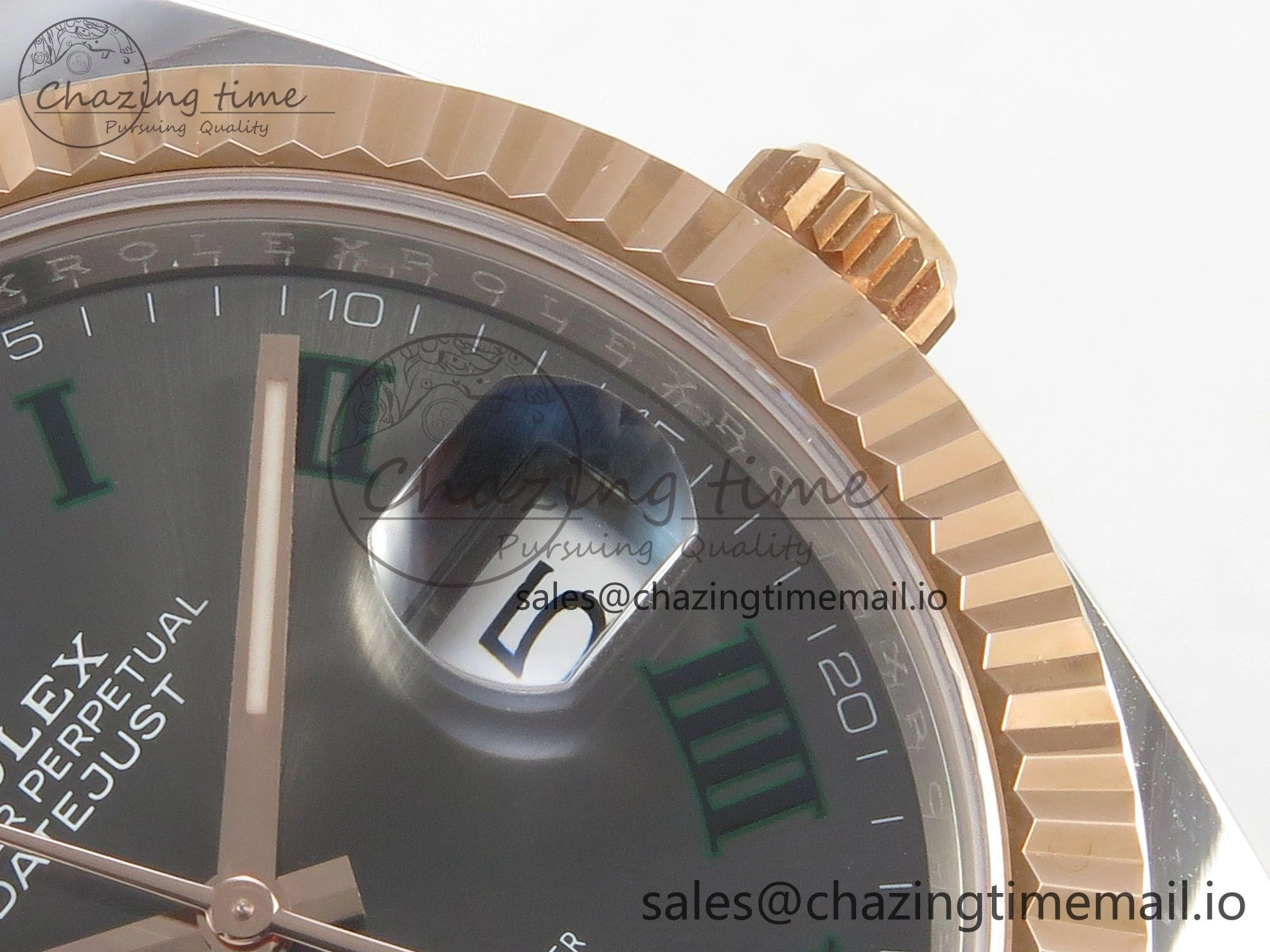DateJust 41 126331 SS RG ARF 1:1 Best Edition Gray Roman Dial on Jubilee Bracelet SH3235 (Weighted)