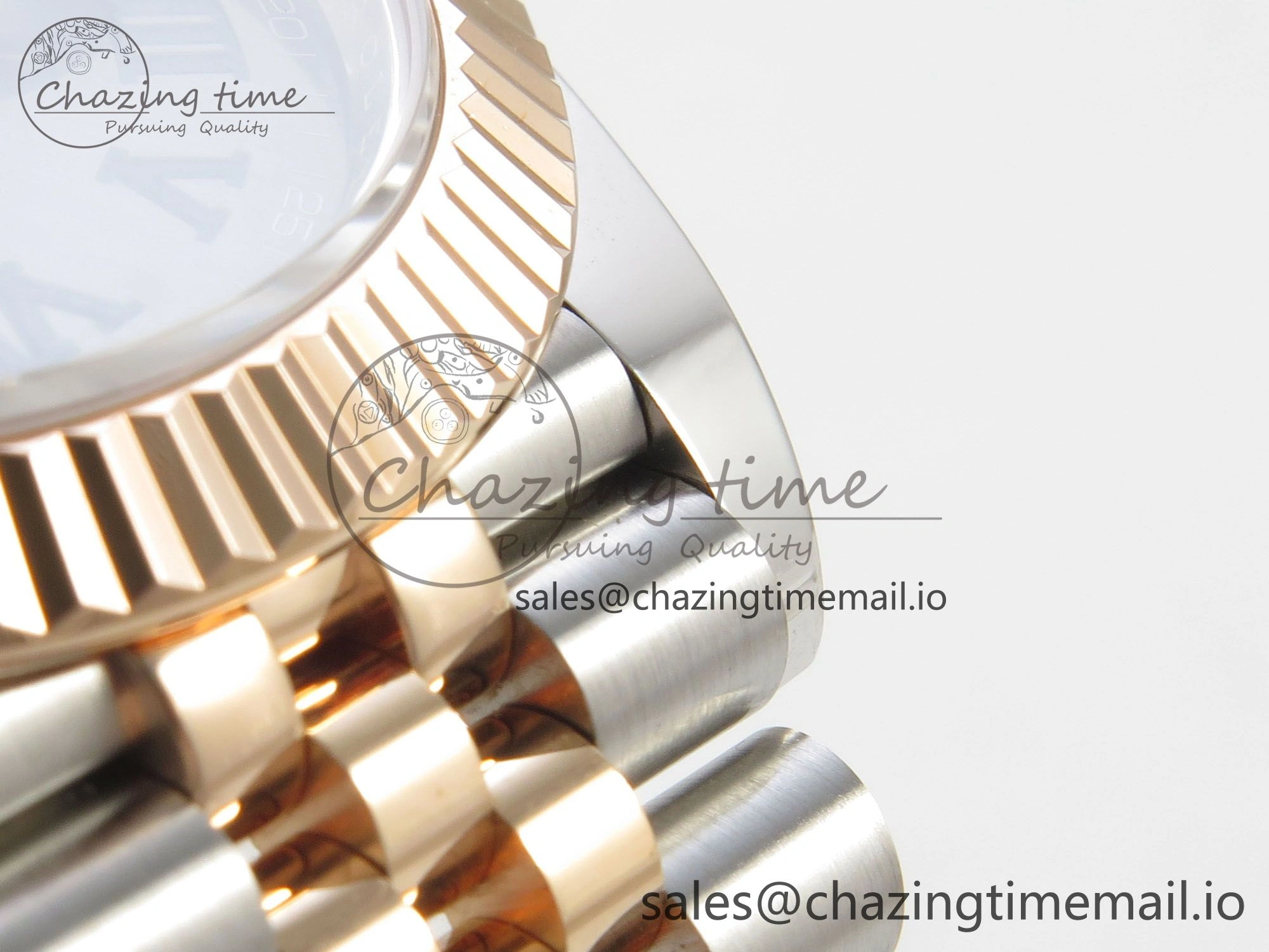 DateJust 41 126331 SS RG ARF 1:1 Best Edition Gray Roman Dial on Jubilee Bracelet SH3235 (Weighted)
