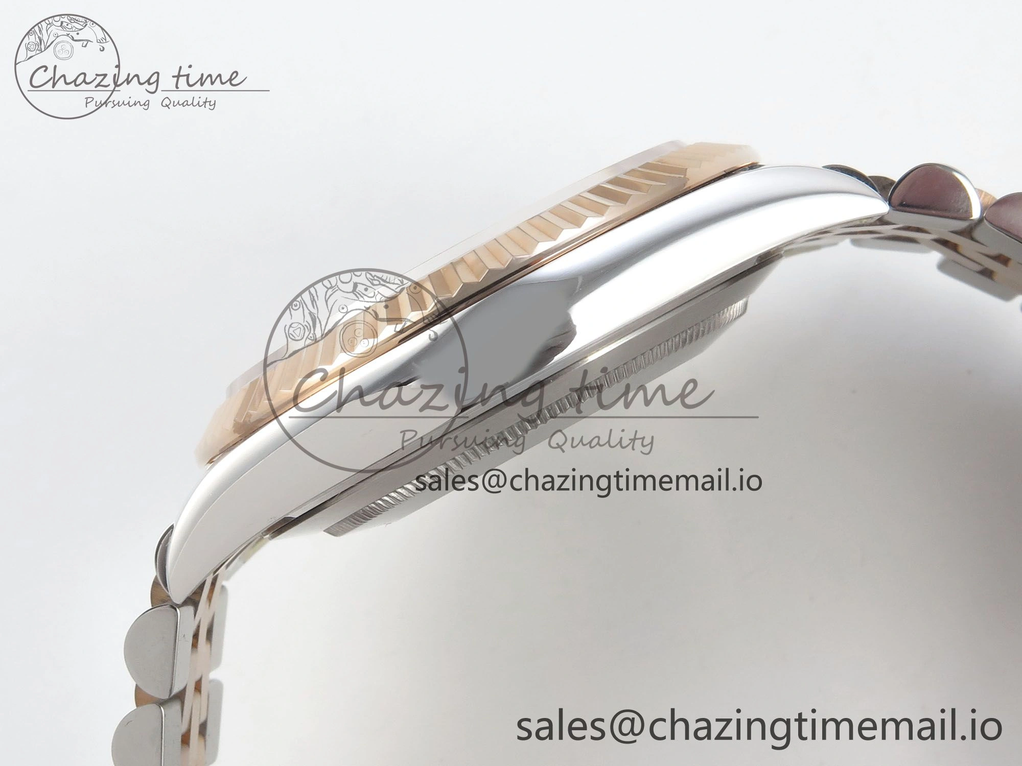 DateJust 41 126331 SS RG ARF 1:1 Best Edition Gray Roman Dial on Jubilee Bracelet SH3235 (Weighted)