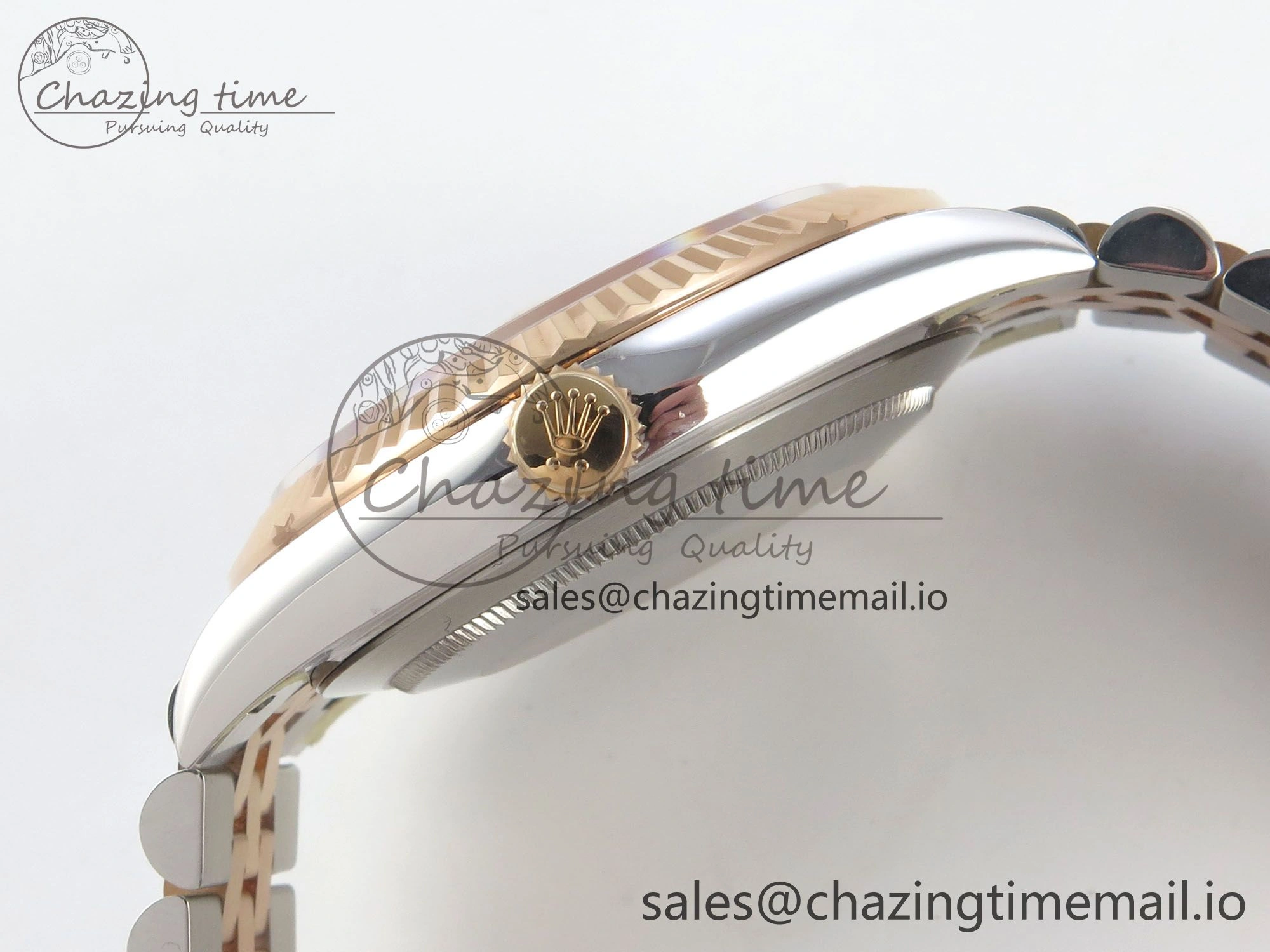 DateJust 41 126331 SS RG ARF 1:1 Best Edition Gray Roman Dial on Jubilee Bracelet SH3235 (Weighted)