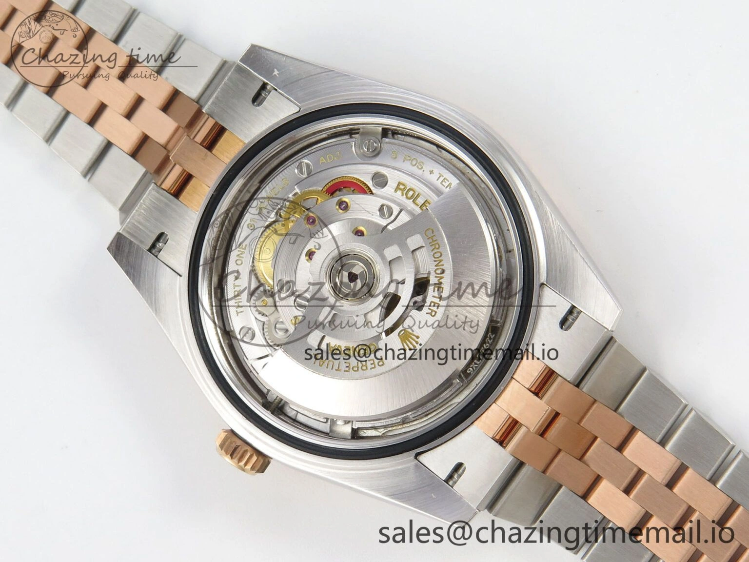 DateJust 41 126331 SS RG ARF 1:1 Best Edition Gray Roman Dial on Jubilee Bracelet SH3235 (Weighted)