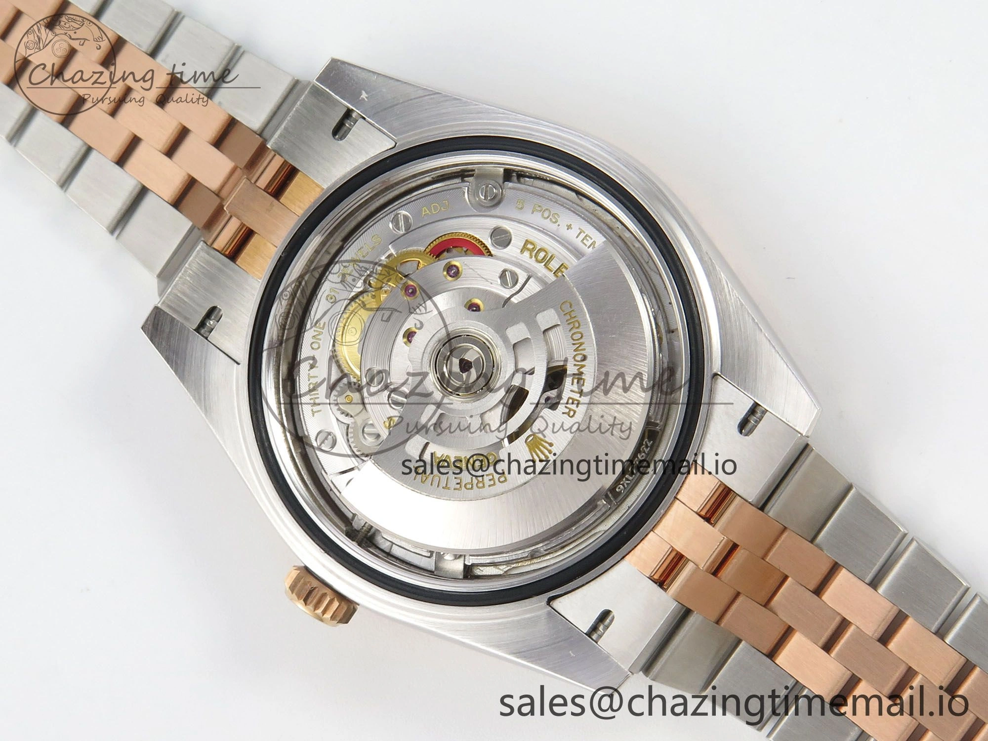 DateJust 41 126331 SS RG ARF 1:1 Best Edition Gray Roman Dial on Jubilee Bracelet SH3235 (Weighted)