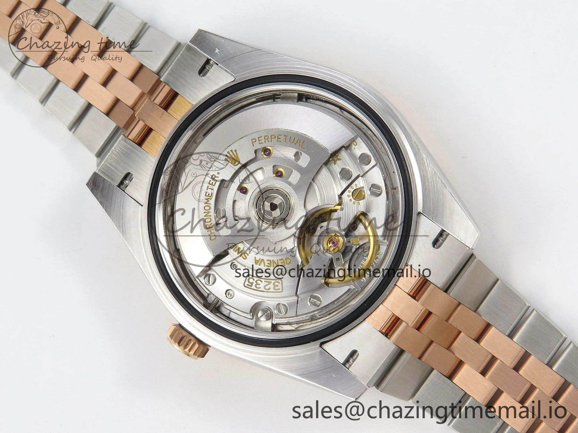 DateJust 41 126331 SS RG ARF 1:1 Best Edition Gray Roman Dial on Jubilee Bracelet SH3235 (Weighted)