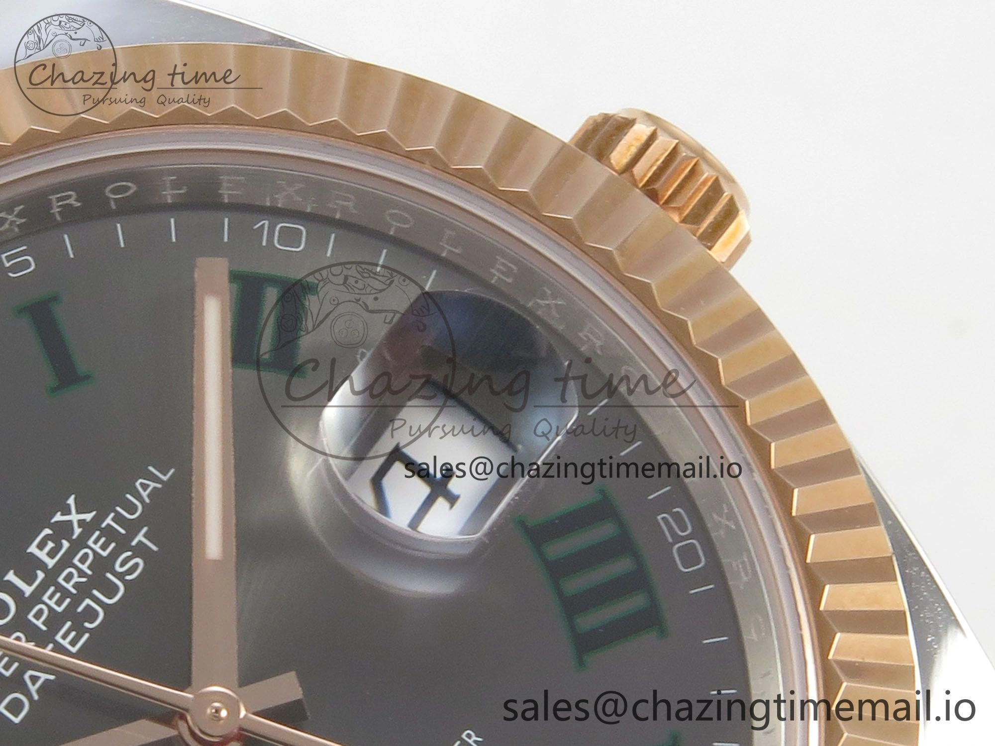 DateJust 41 126331 SS RG ARF 1:1 Best Edition Gray Roman Dial on Oyster Bracelet SH3235 (Weighted)