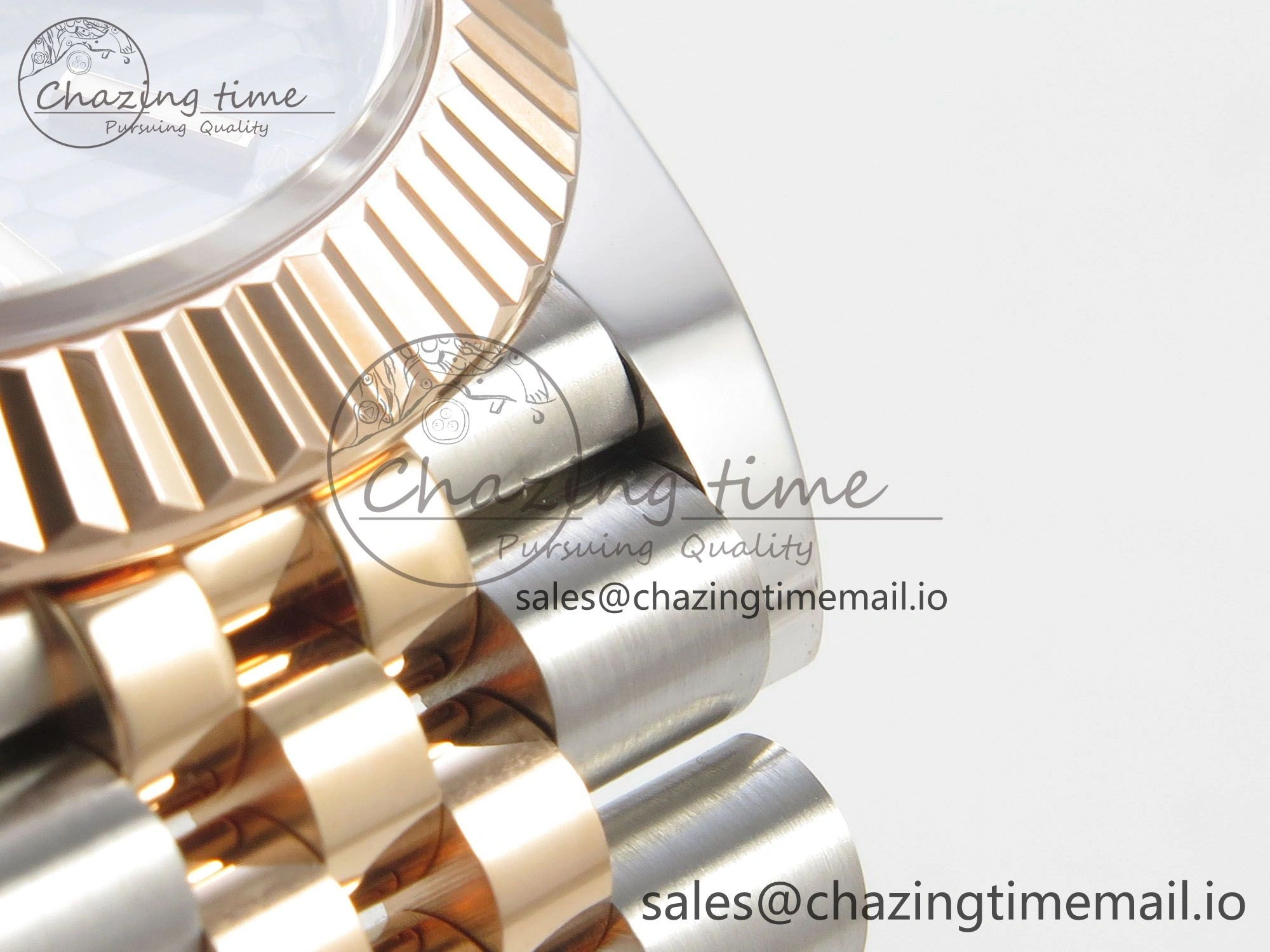 DateJust 41 126331 SS RG ARF 1:1 Best Edition Gray Texture Stick Dial on Jubilee Bracelet SH3235 (Weighted)
