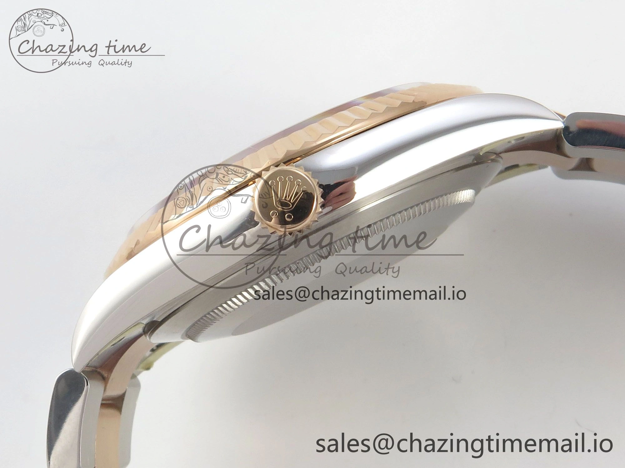 DateJust 41 126331 SS RG ARF 1:1 Best Edition RG Diamonds Dial on Oyster Bracelet SH3235 (Weighted)