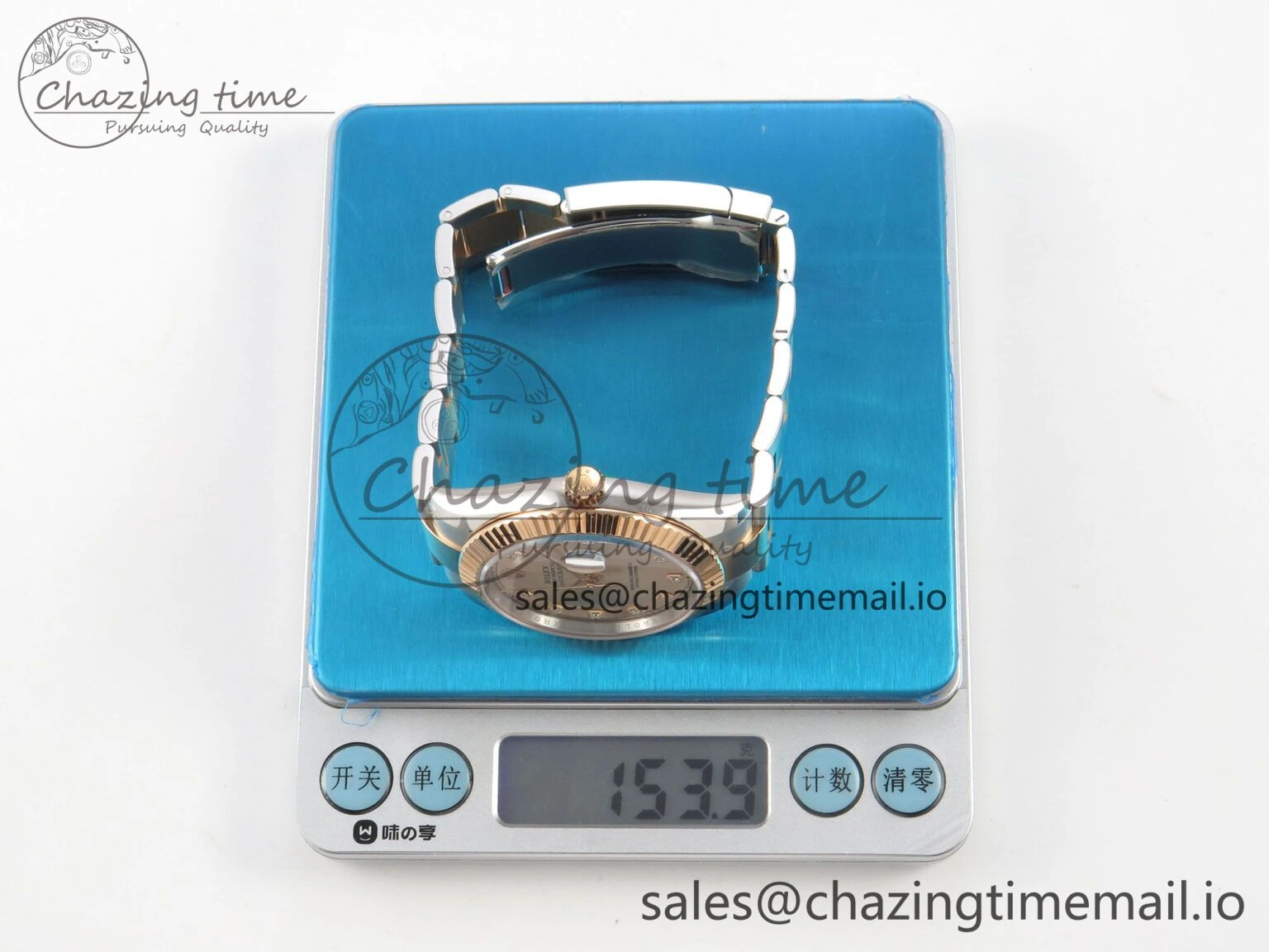 DateJust 41 126331 SS RG ARF 1:1 Best Edition RG Diamonds Dial on Oyster Bracelet SH3235 (Weighted)
