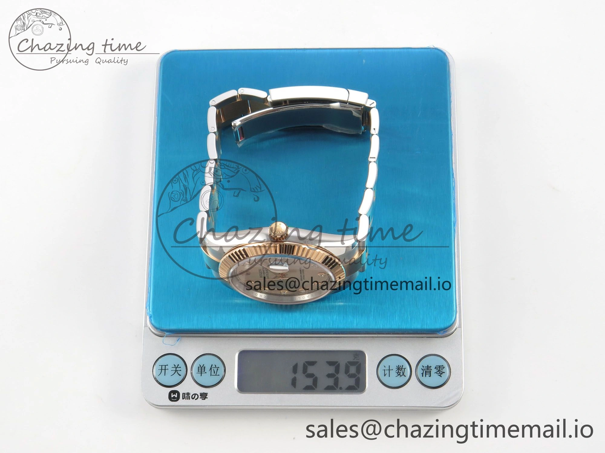 DateJust 41 126331 SS RG ARF 1:1 Best Edition RG Diamonds Dial on Oyster Bracelet SH3235 (Weighted)