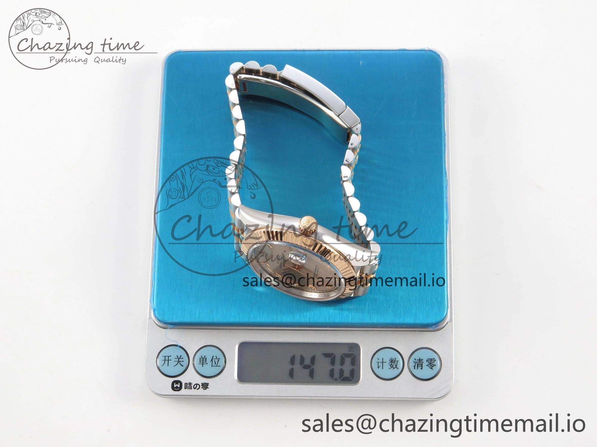 DateJust 41 126331 SS RG ARF 1:1 Best Edition RG Diaomonds Dial on Jubilee Bracelet SH3235 (Weighted)