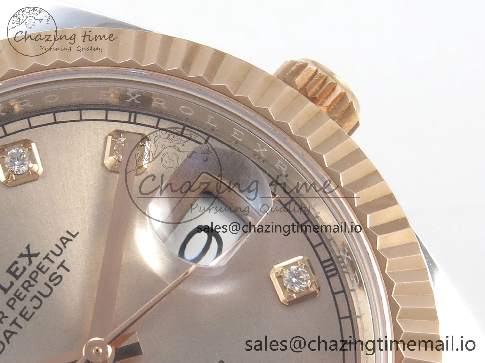 DateJust 41 126331 SS RG ARF 1:1 Best Edition RG Diaomonds Dial on Jubilee Bracelet SH3235 (Weighted)