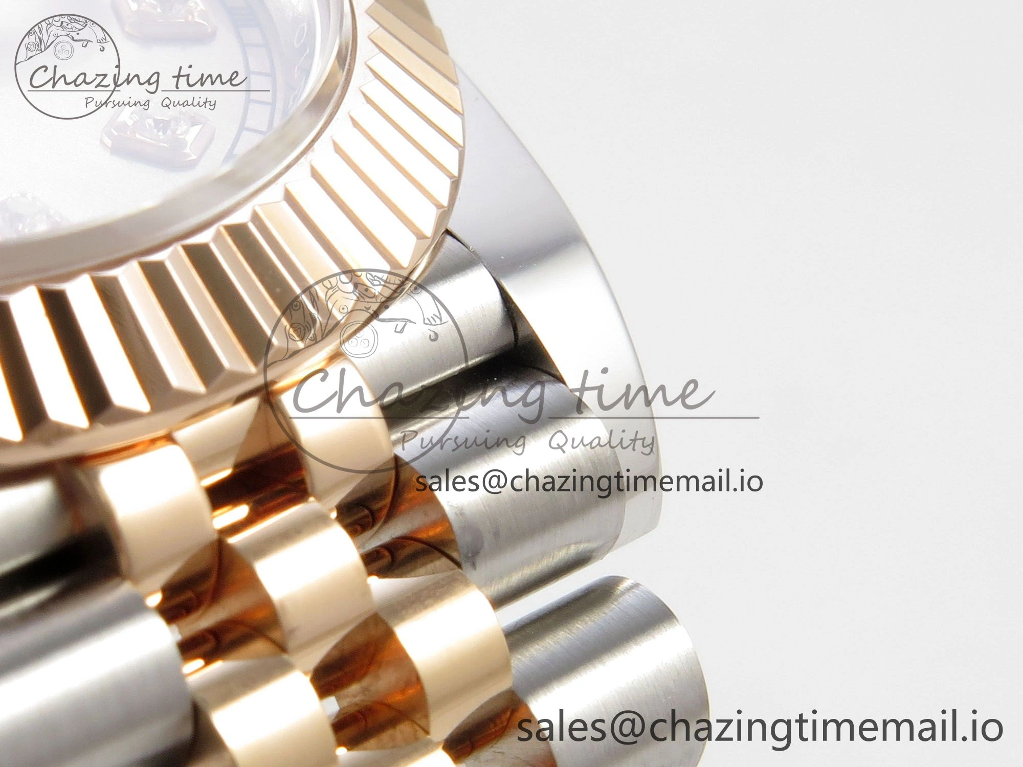 DateJust 41 126331 SS RG ARF 1:1 Best Edition RG Diaomonds Dial on Jubilee Bracelet SH3235 (Weighted)