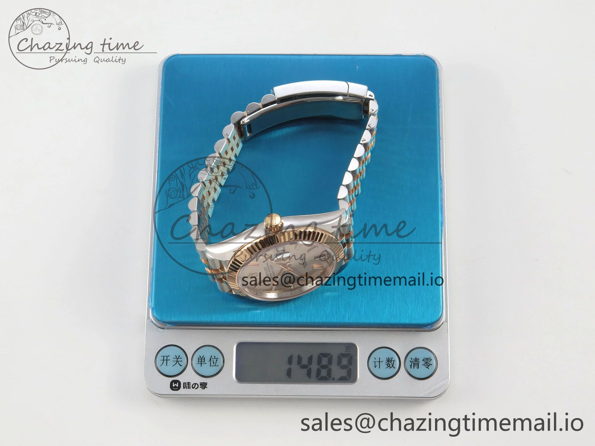 DateJust 41 126331 SS RG ARF 1:1 Best Edition RG Stick Dial on Jubilee Bracelet SH3235 (Weighted)