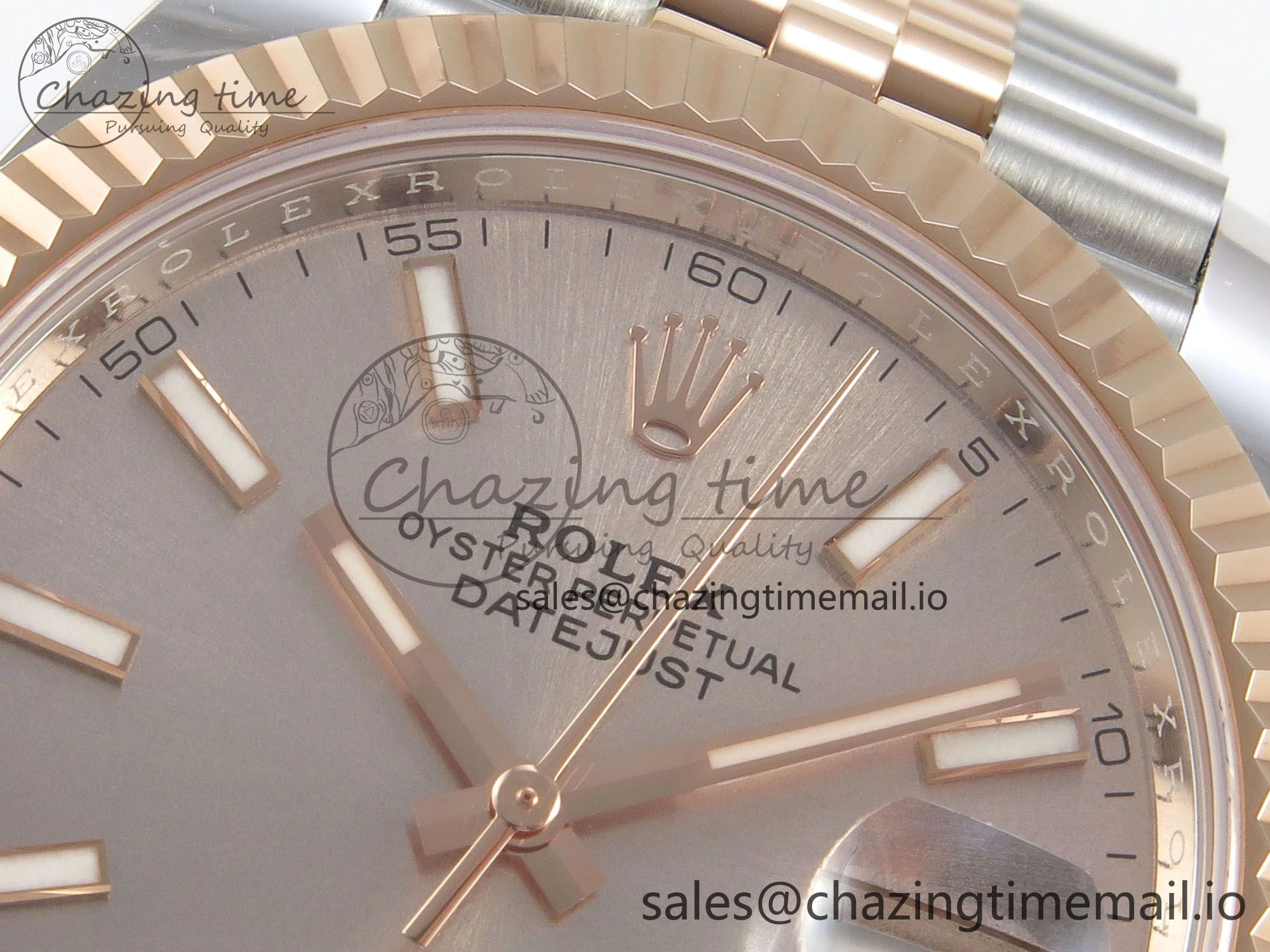 DateJust 41 126331 SS RG ARF 1:1 Best Edition RG Stick Dial on Jubilee Bracelet SH3235 (Weighted)