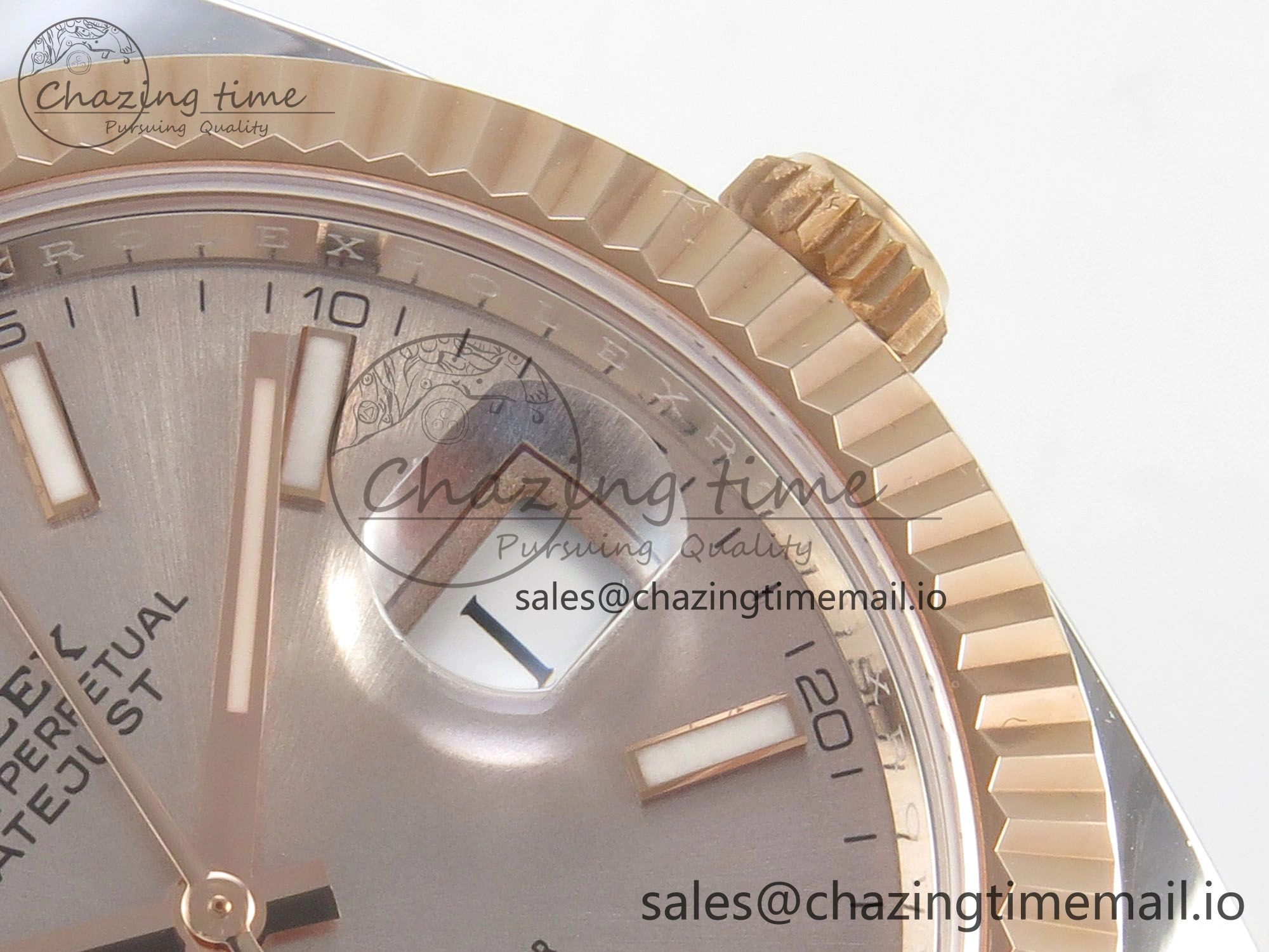 DateJust 41 126331 SS RG ARF 1:1 Best Edition RG Stick Dial on Jubilee Bracelet SH3235 (Weighted)