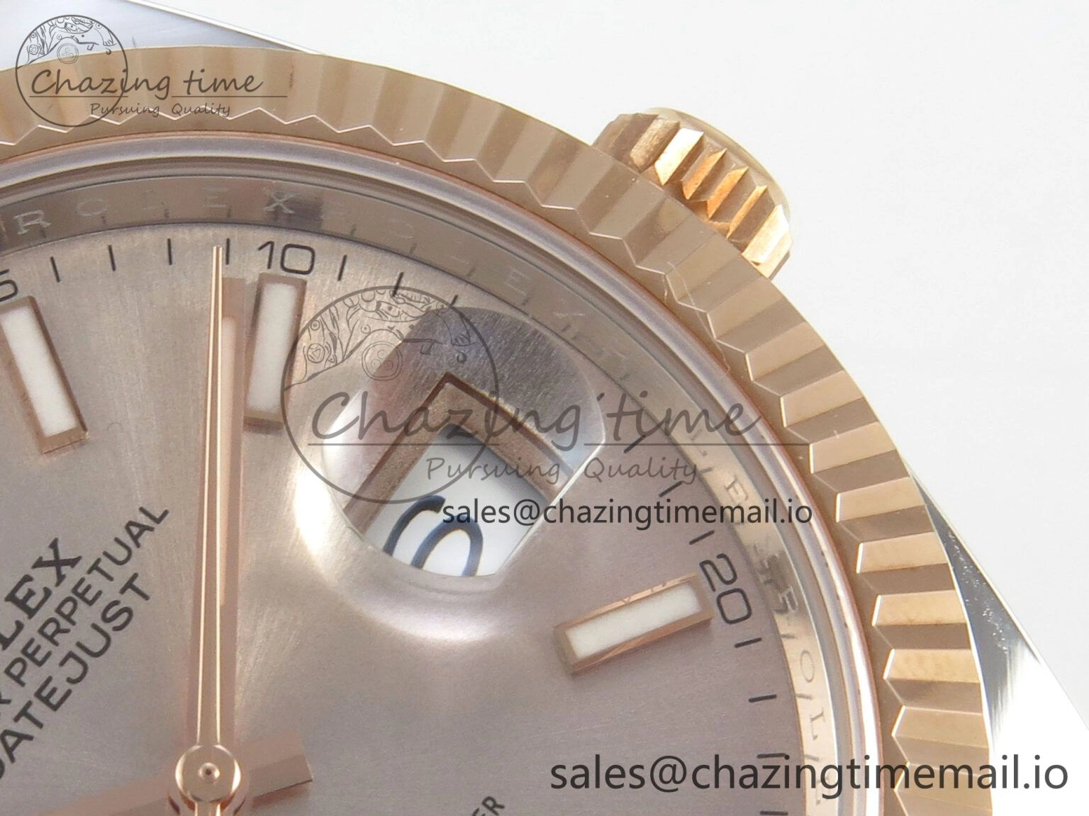 DateJust 41 126331 SS RG ARF 1:1 Best Edition RG Stick Dial on Oyster Bracelet SH3235 (Weighted)