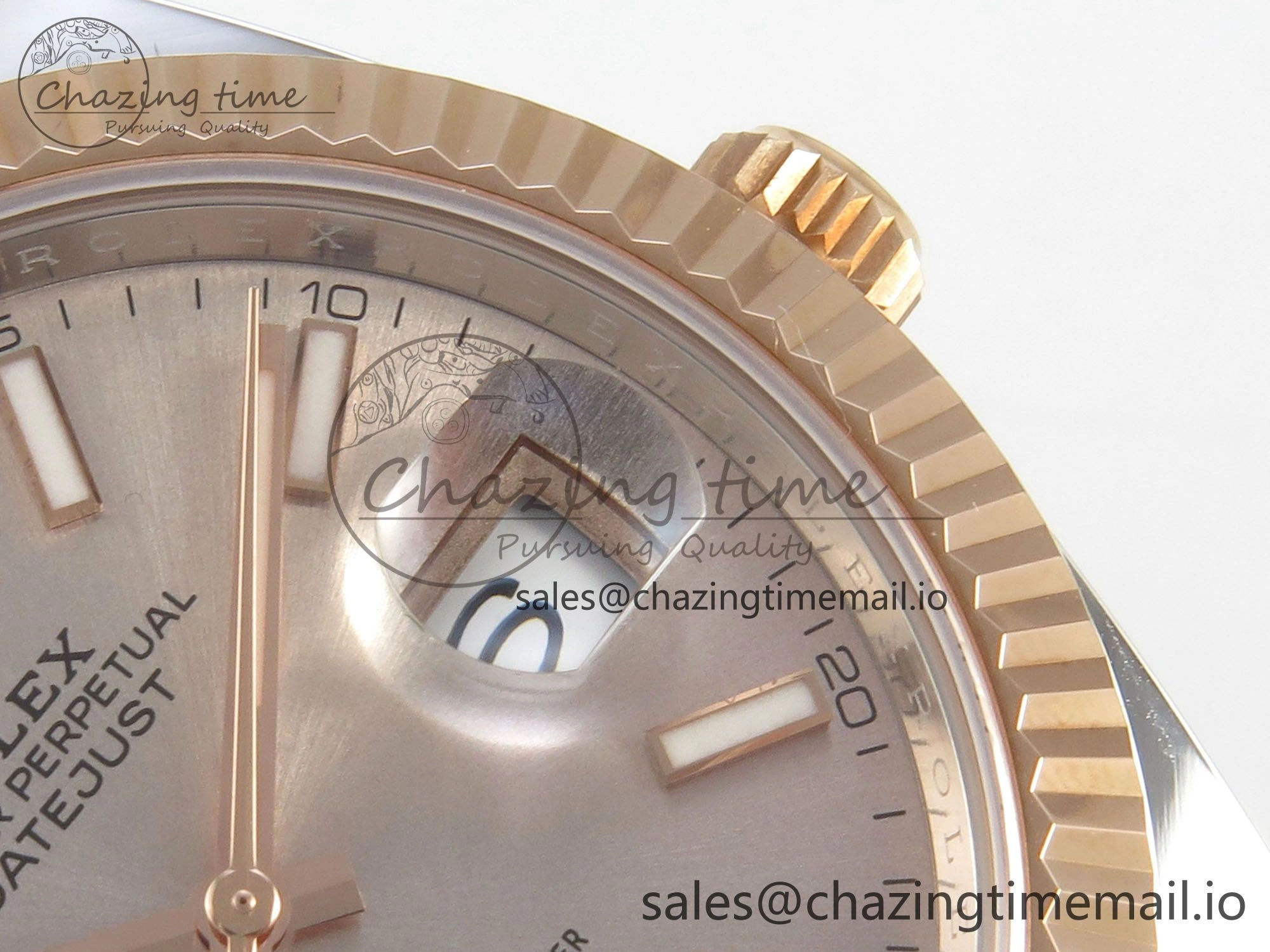 DateJust 41 126331 SS RG ARF 1:1 Best Edition RG Stick Dial on Oyster Bracelet SH3235 (Weighted)