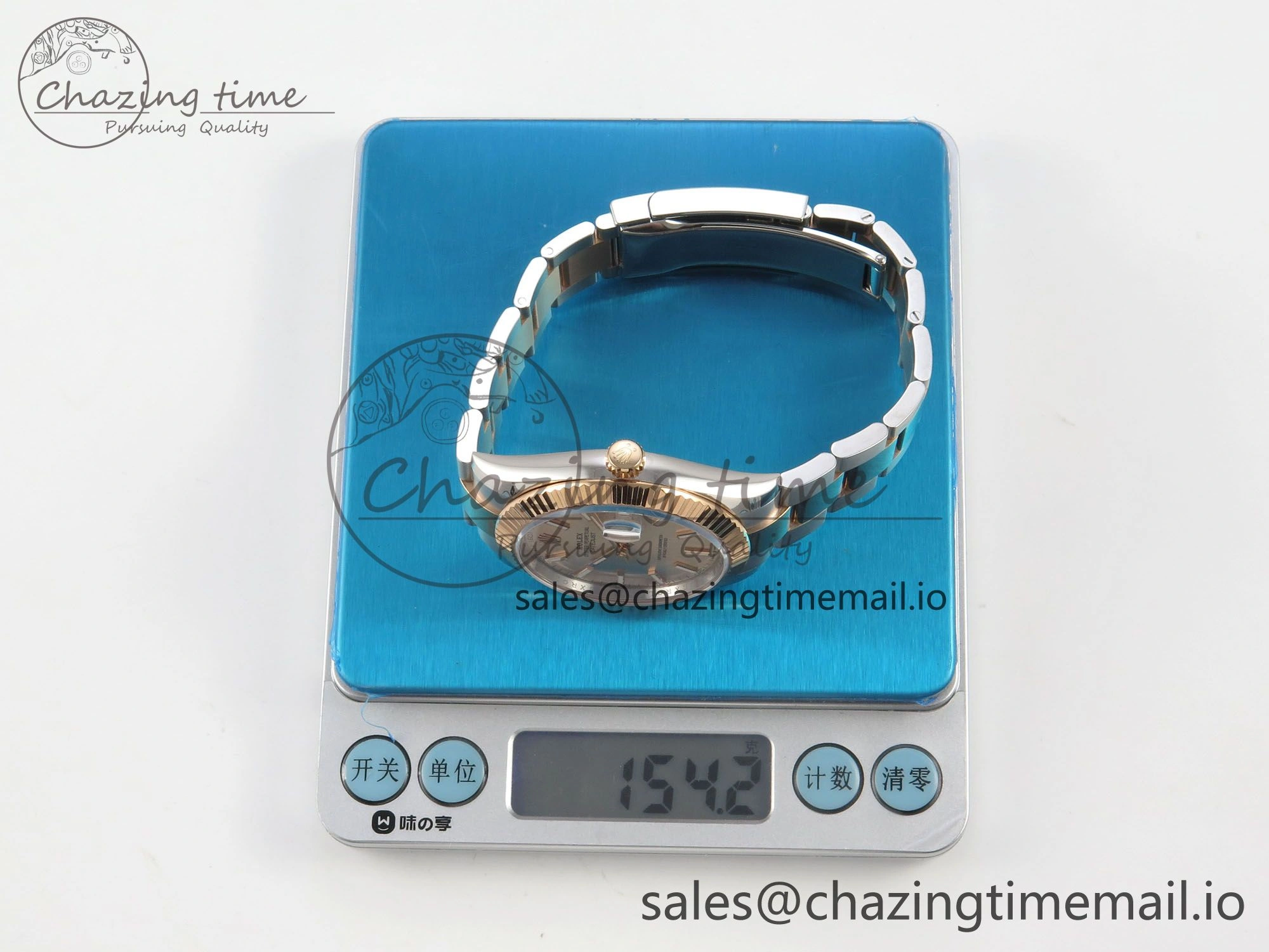 DateJust 41 126331 SS RG ARF 1:1 Best Edition RG Stick Dial on Oyster Bracelet SH3235 (Weighted)