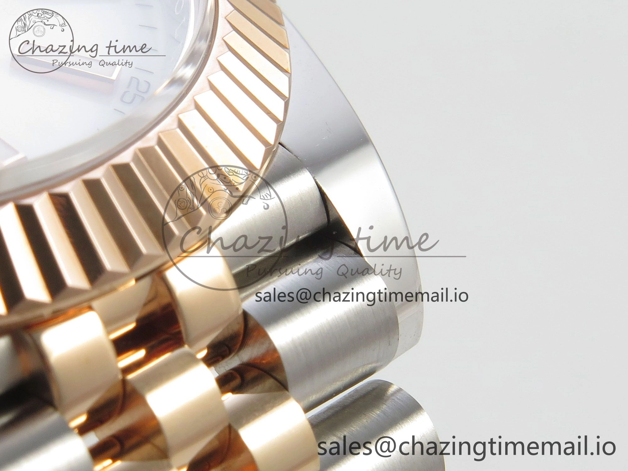 DateJust 41 126331 SS RG ARF 1:1 Best Edition White Stick Dial on Jubilee Bracelet SH3235 (Weighted)