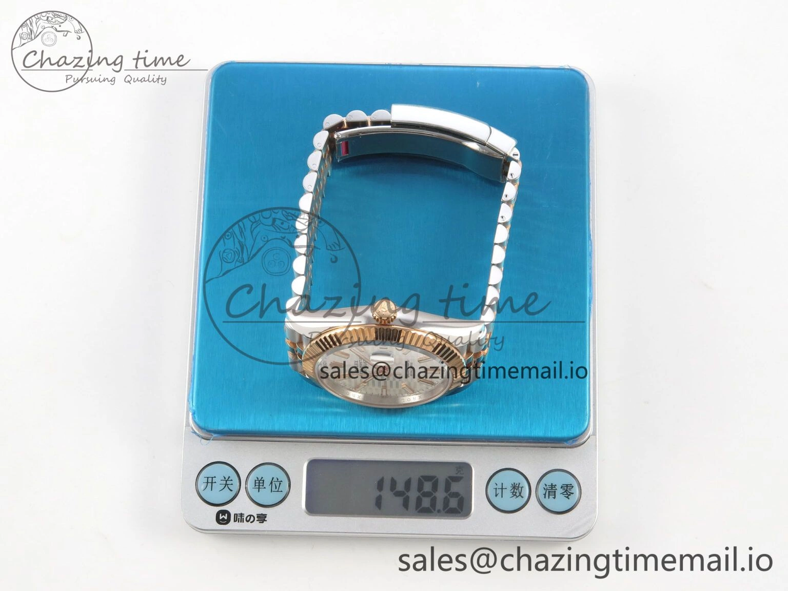 DateJust 41 126331 SS RG ARF 1:1 Best Edition White Texture Stick Dial on Jubilee Bracelet SH3235 (Weighted)
