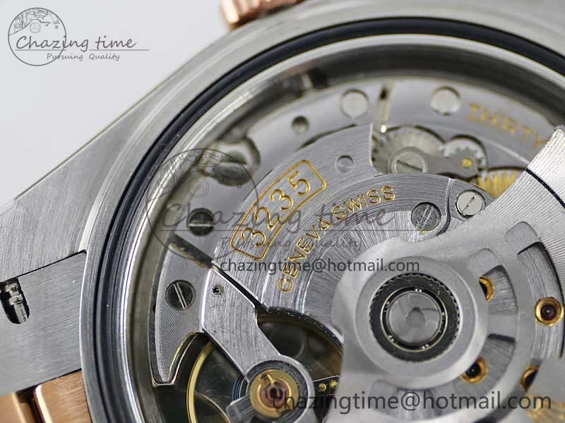 DateJust 41 126331 SS RG TWF 1:1 Best Edition 904L Steel Gray Dial Green Roman on SS RG Jubilee Bracelet VR3235