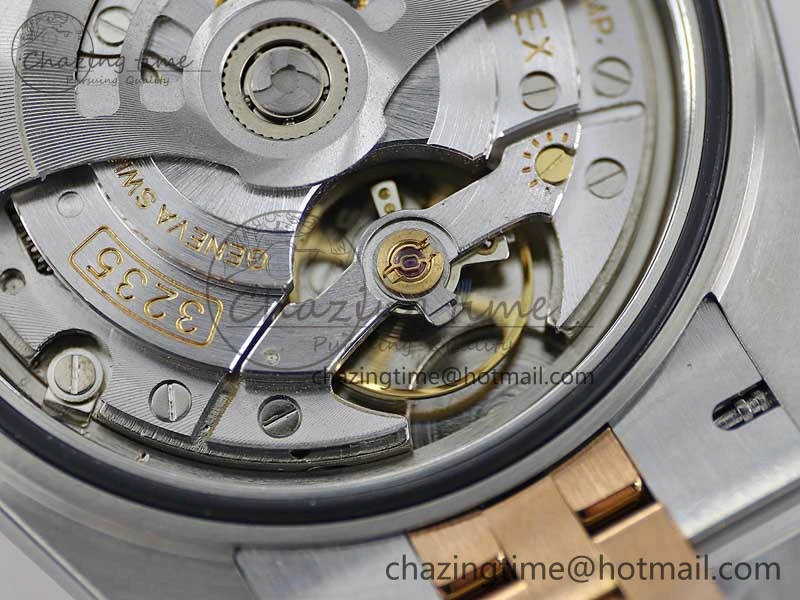 DateJust 41 126331 SS RG TWF 1:1 Best Edition 904L Steel Gray Dial Green Roman on SS RG Jubilee Bracelet VR3235