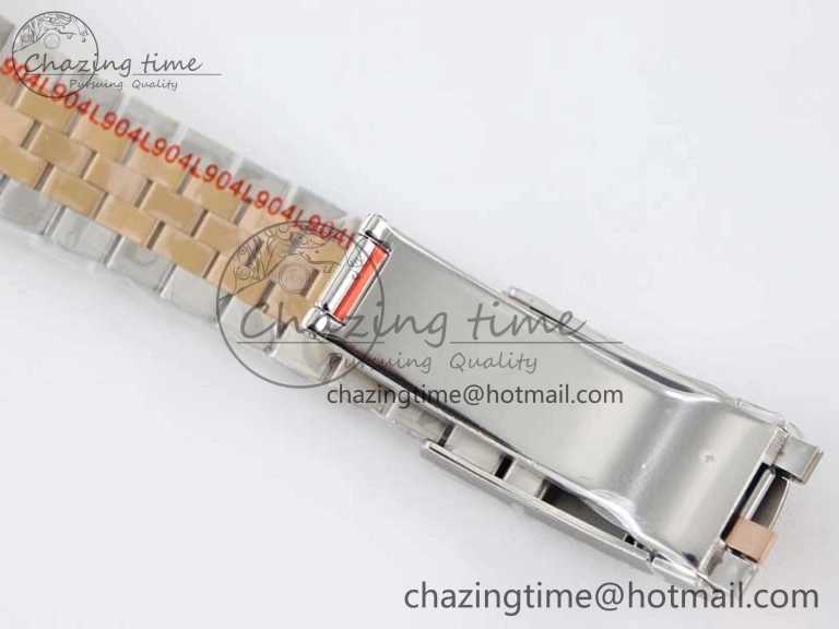 DateJust 41 126331 SS RG TWF 1:1 Best Edition 904L Steel Gray Dial Green Roman on SS RG Jubilee Bracelet VR3235