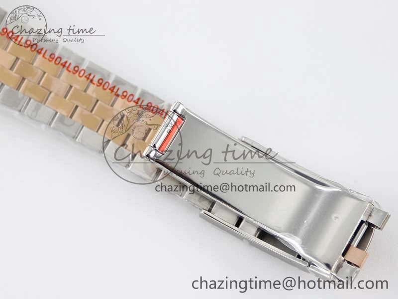 DateJust 41 126331 SS RG TWF 1:1 Best Edition 904L Steel Gray Dial Green Roman on SS RG Jubilee Bracelet VR3235