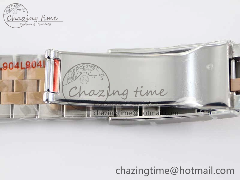 DateJust 41 126331 SS RG TWF 1:1 Best Edition 904L Steel Gray Dial Green Roman on SS RG Jubilee Bracelet VR3235