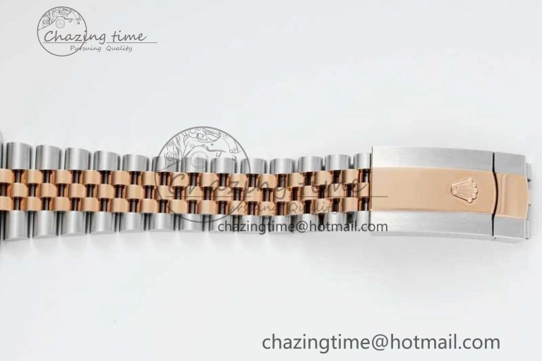 DateJust 41 126331 VSF 1:1 Best Edition 904L Steel RG Dial on SS RG Jubilee Bracelet VS3235