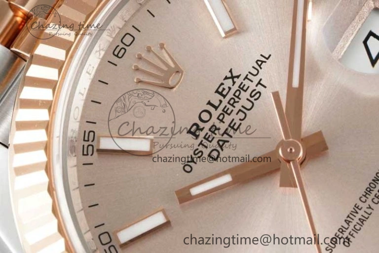 DateJust 41 126331 VSF 1:1 Best Edition 904L Steel RG Dial on SS RG Jubilee Bracelet VS3235