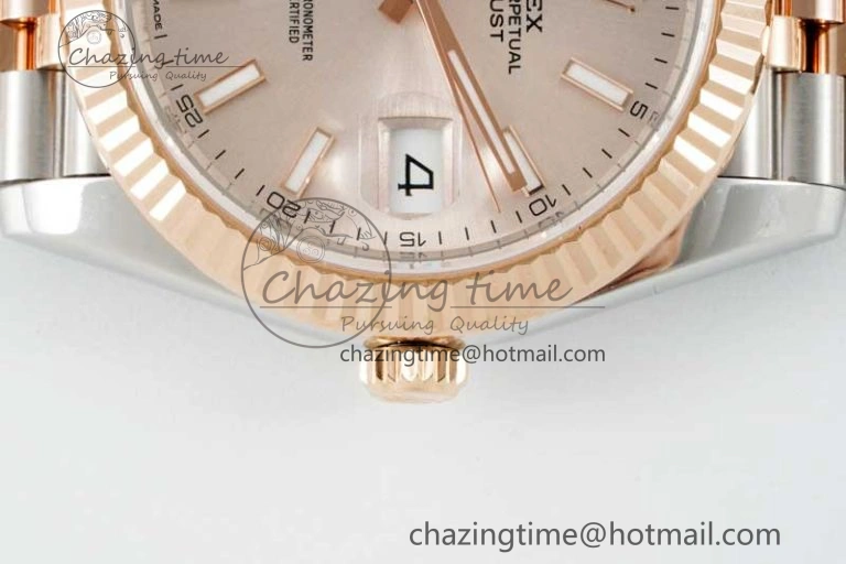 DateJust 41 126331 VSF 1:1 Best Edition 904L Steel RG Dial on SS RG Jubilee Bracelet VS3235