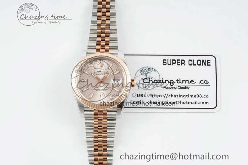 DateJust 41 126331 VSF 1:1 Best Edition 904L Steel RG Dial on SS RG Jubilee Bracelet VS3235