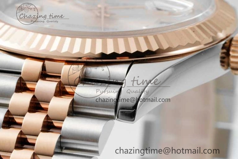 DateJust 41 126331 VSF 1:1 Best Edition 904L Steel RG Dial on SS RG Jubilee Bracelet VS3235