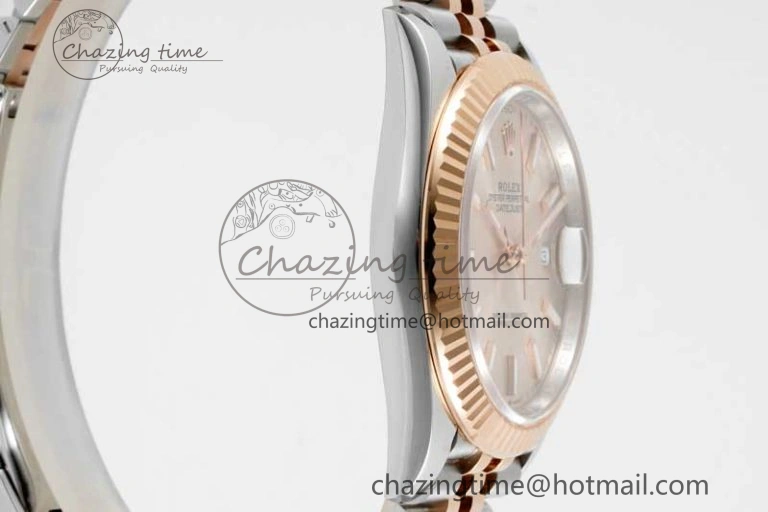 DateJust 41 126331 VSF 1:1 Best Edition 904L Steel RG Dial on SS RG Jubilee Bracelet VS3235