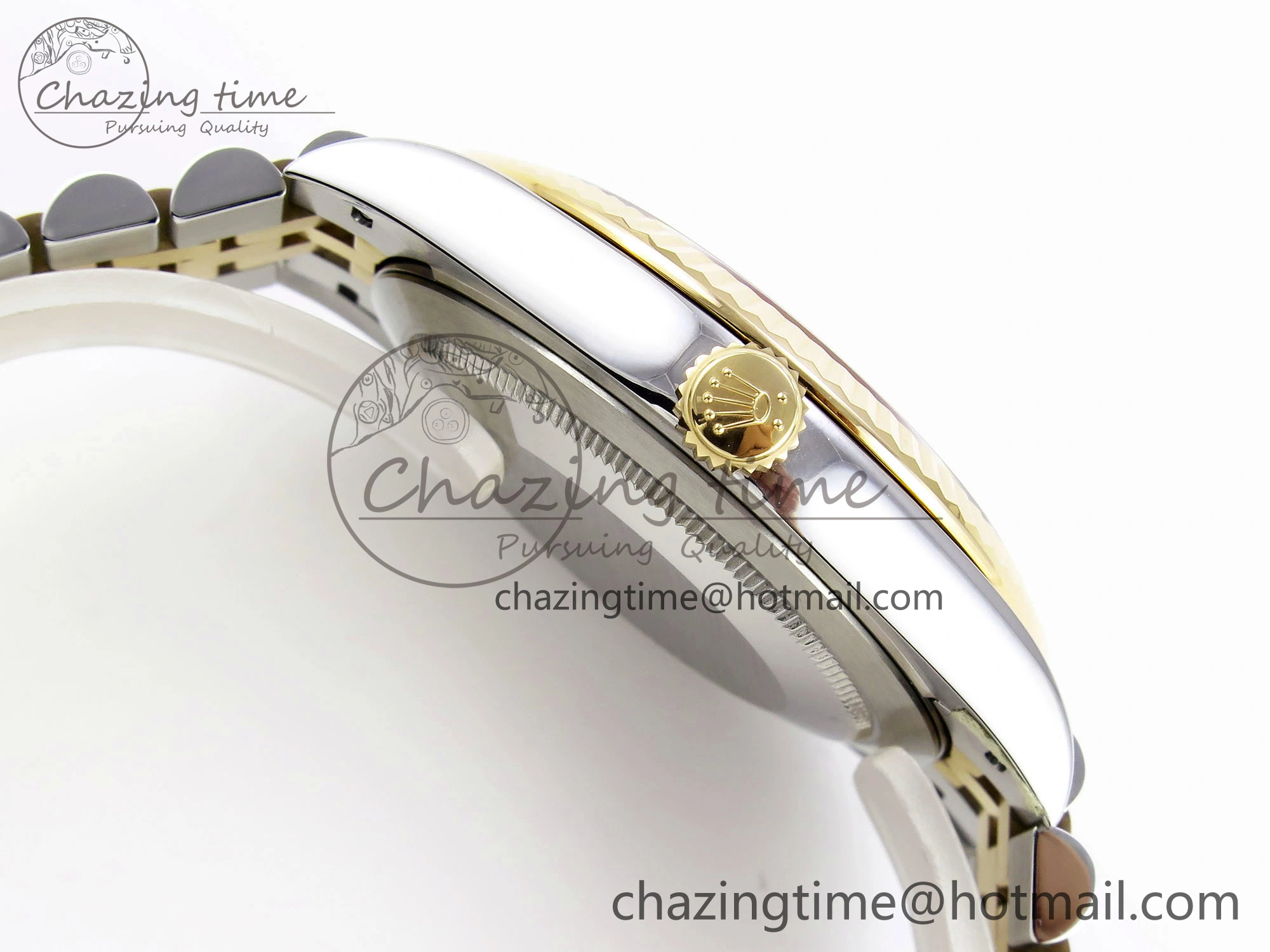 DateJust 41 126331 VSF 1:1 Best Edition 904L Steel Yellow Gold Textured Dial on SS YG Jubilee Bracelet VS3235