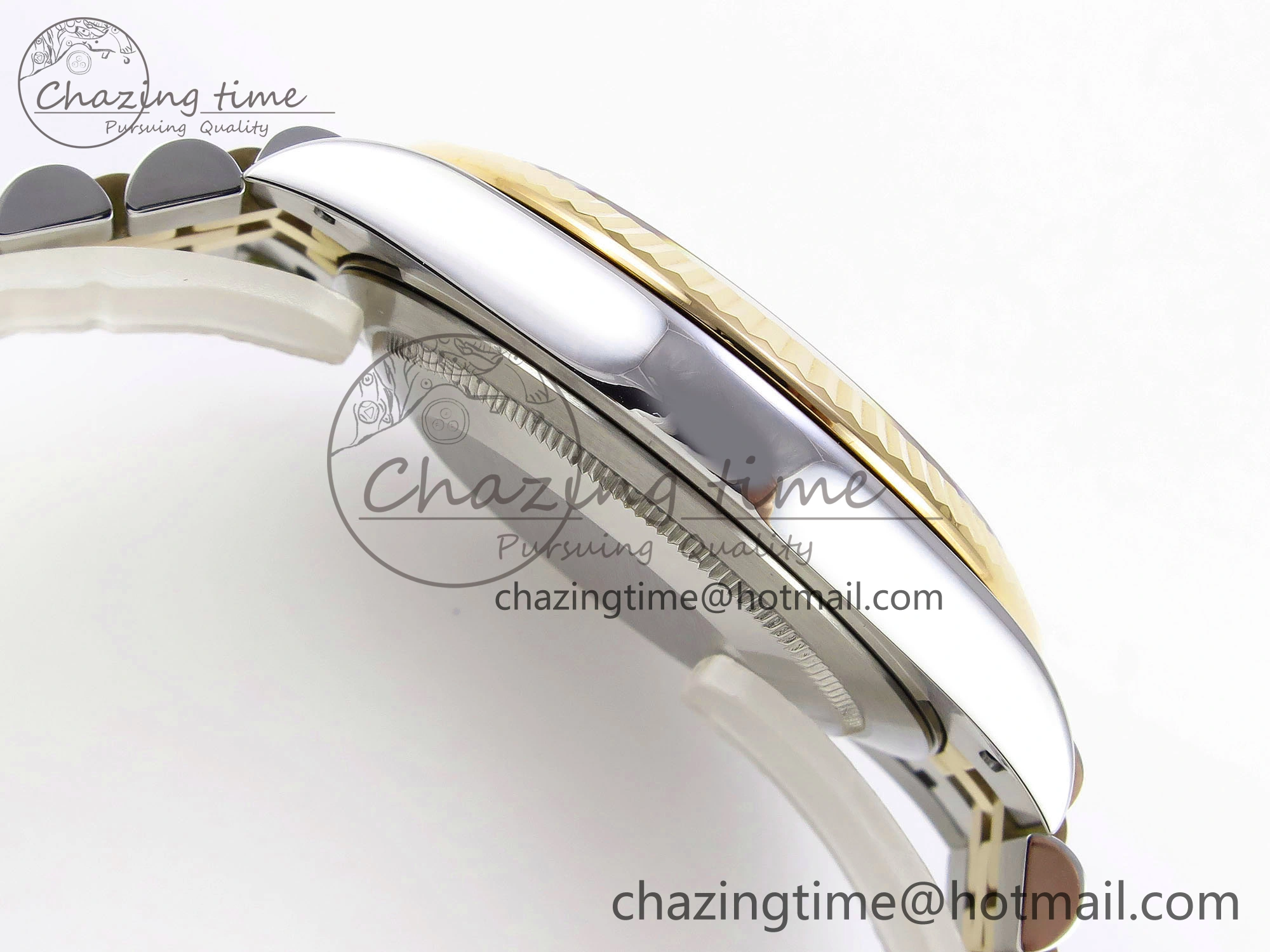DateJust 41 126331 VSF 1:1 Best Edition 904L Steel Yellow Gold Textured Dial on SS YG Jubilee Bracelet VS3235