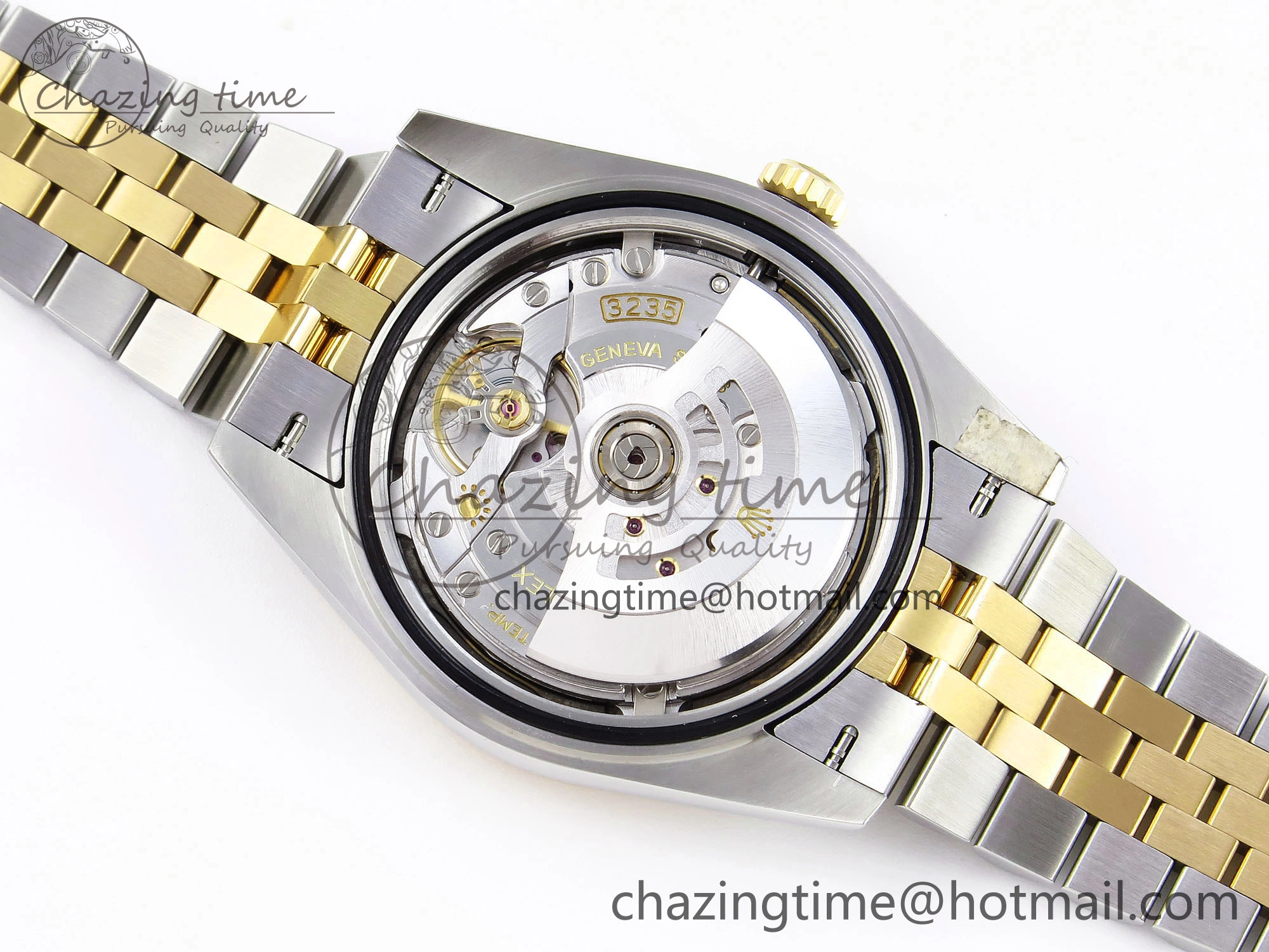 DateJust 41 126331 VSF 1:1 Best Edition 904L Steel Yellow Gold Textured Dial on SS YG Jubilee Bracelet VS3235
