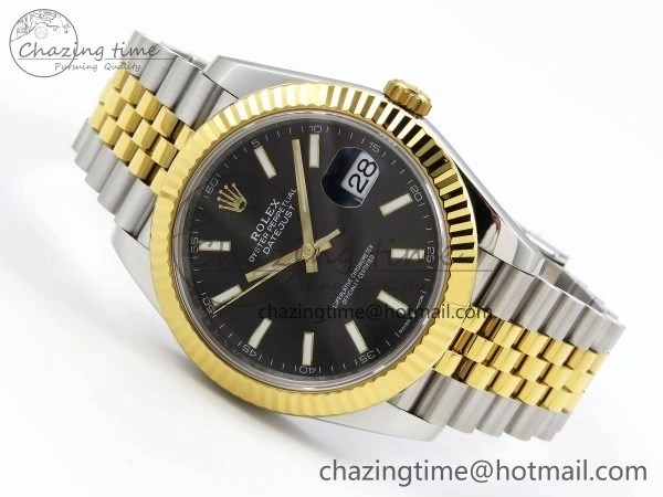 DateJust 41 126333 904L SS VSF 1:1 Best Edition Black Stick Dial on Jubilee Bracelet VS3235